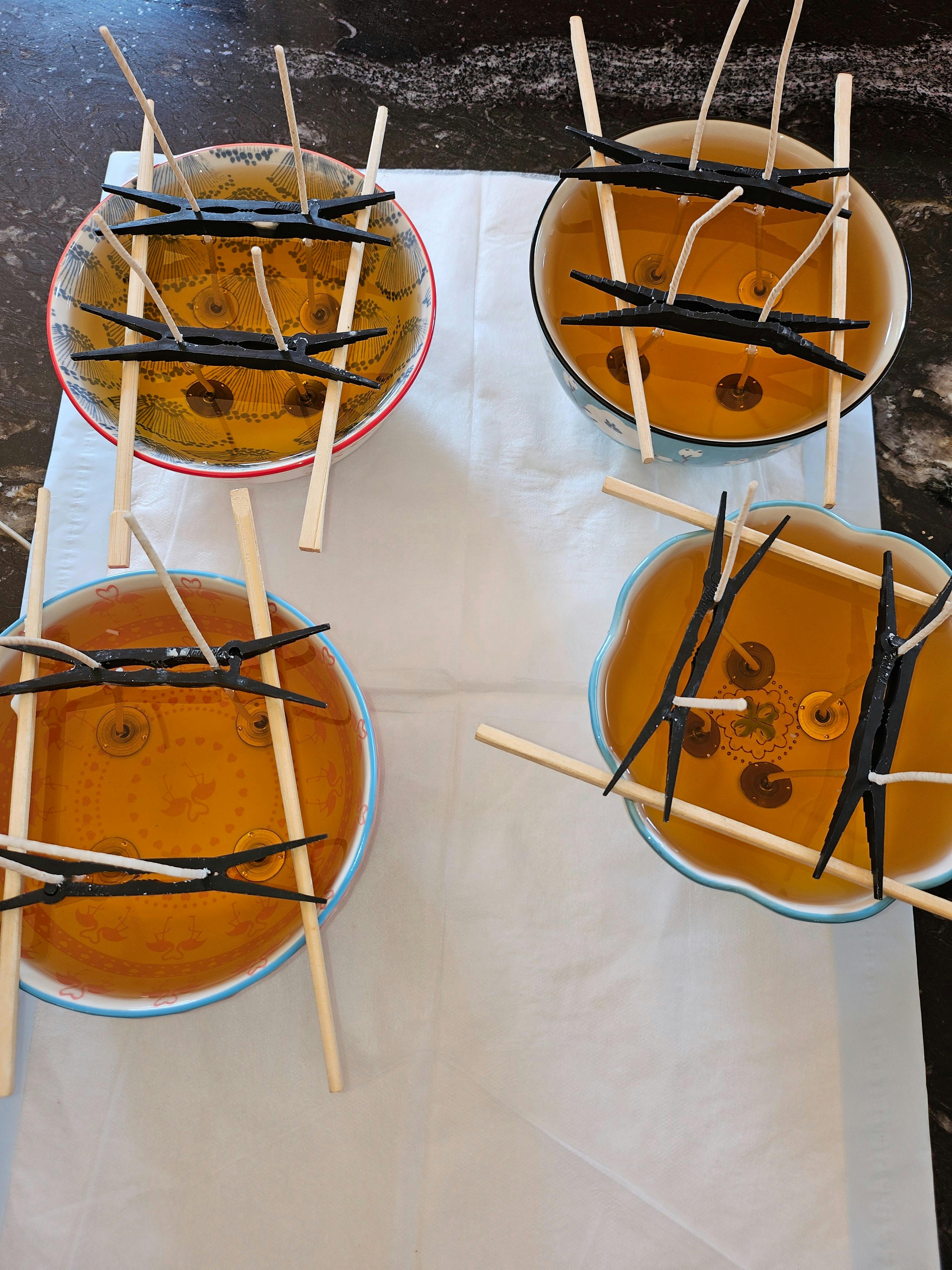 Making Candles - Christmas Pudding