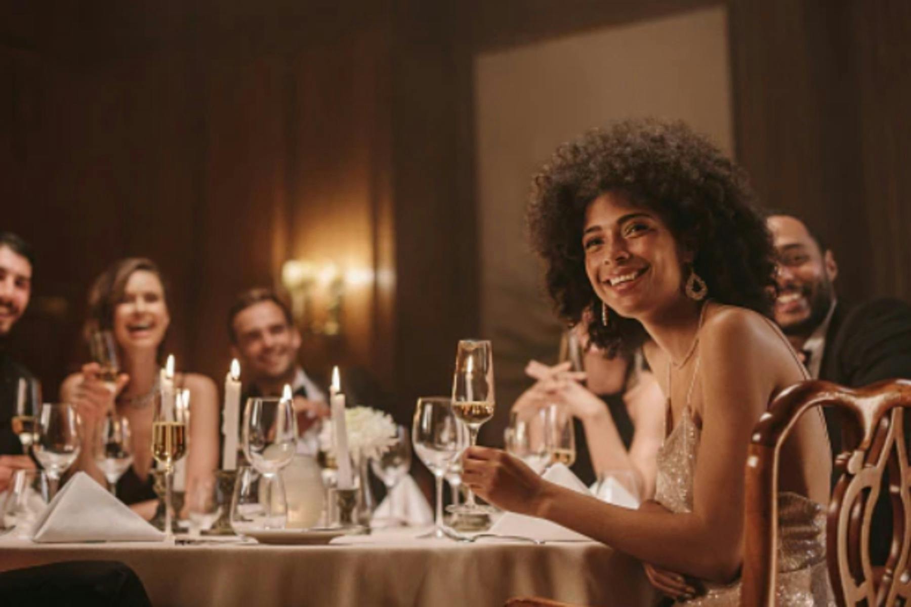 Professionals At Gala Dinner