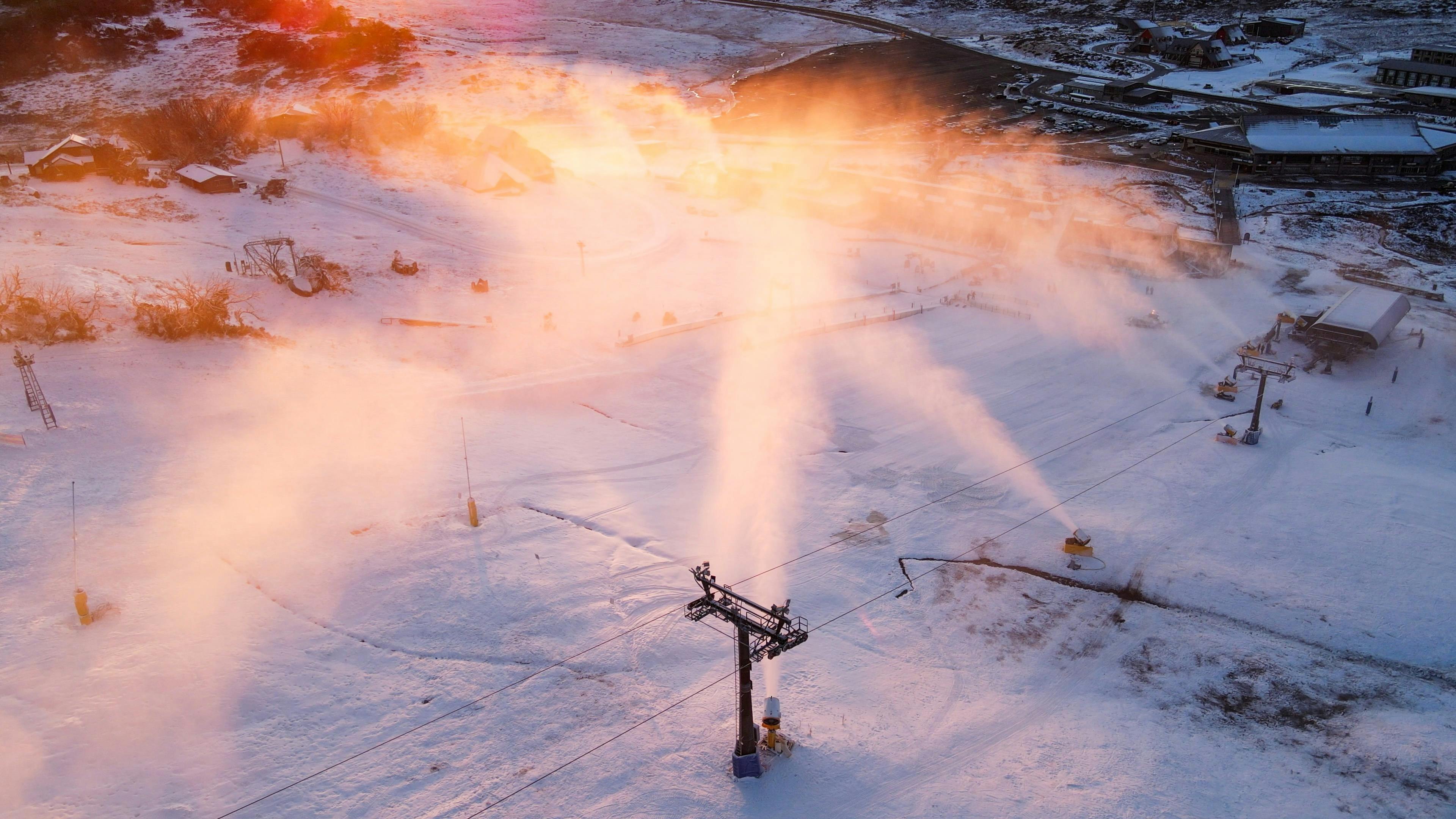 Front Valley Morning with snow guns