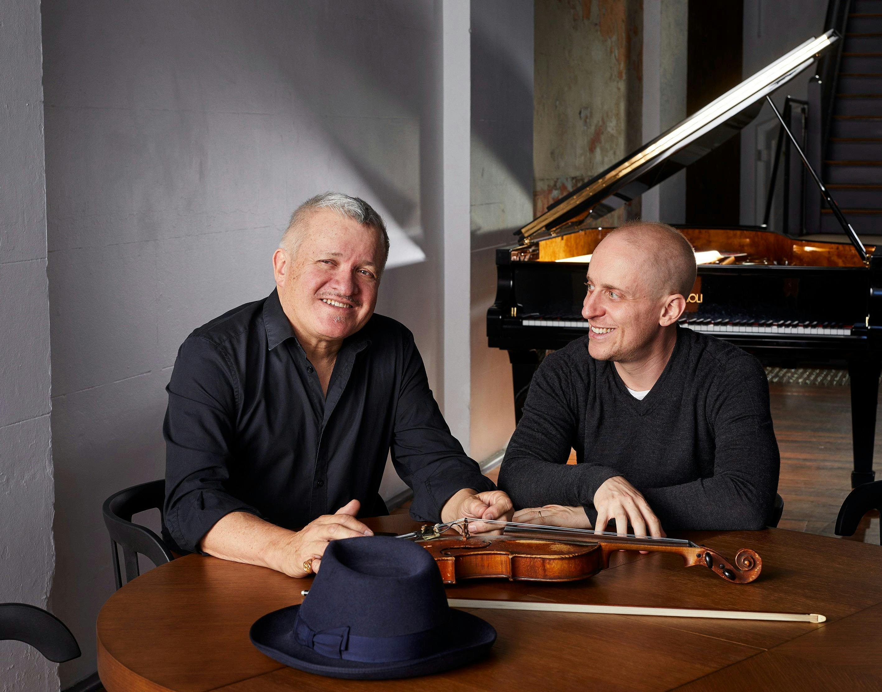 Simon Tedeschi (R) and George Washingmachine (L) are coming to Newbridge