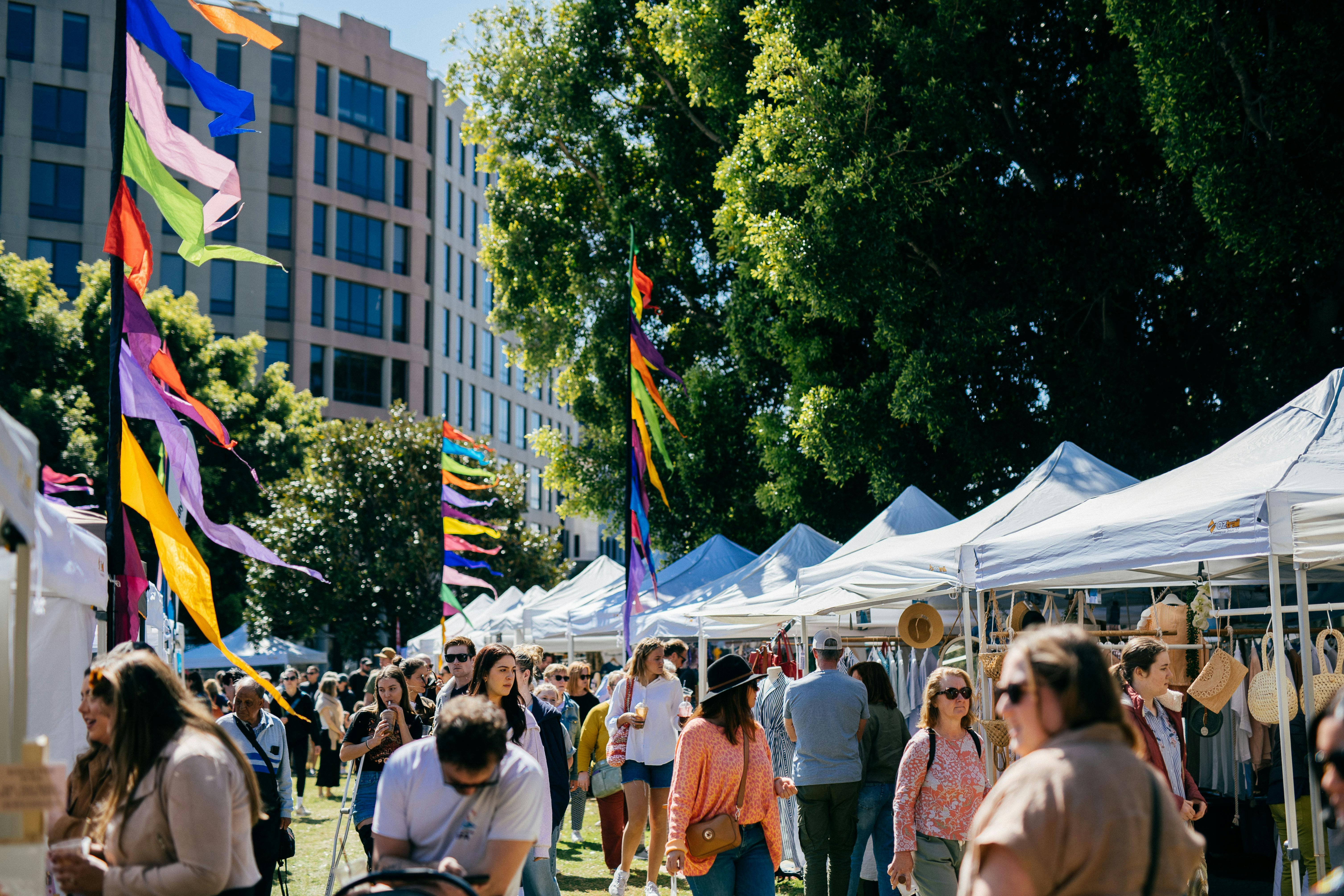 Flags flying high at The Olive Tree Market