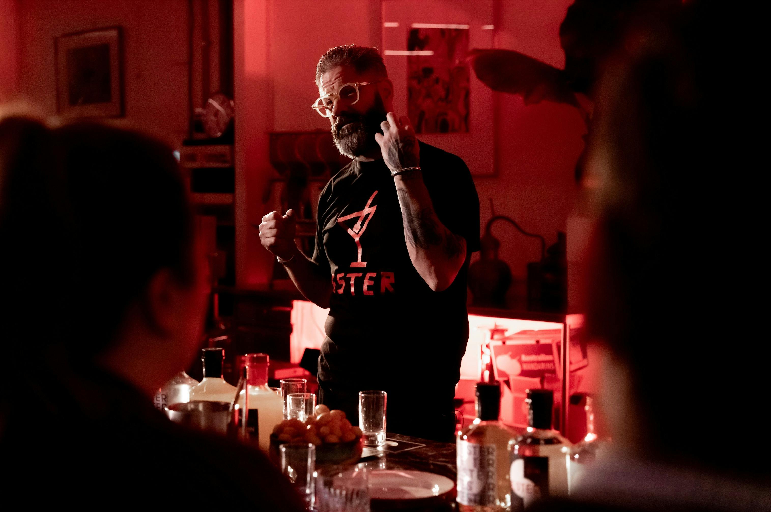 Felix leading the Negroni Masterclass