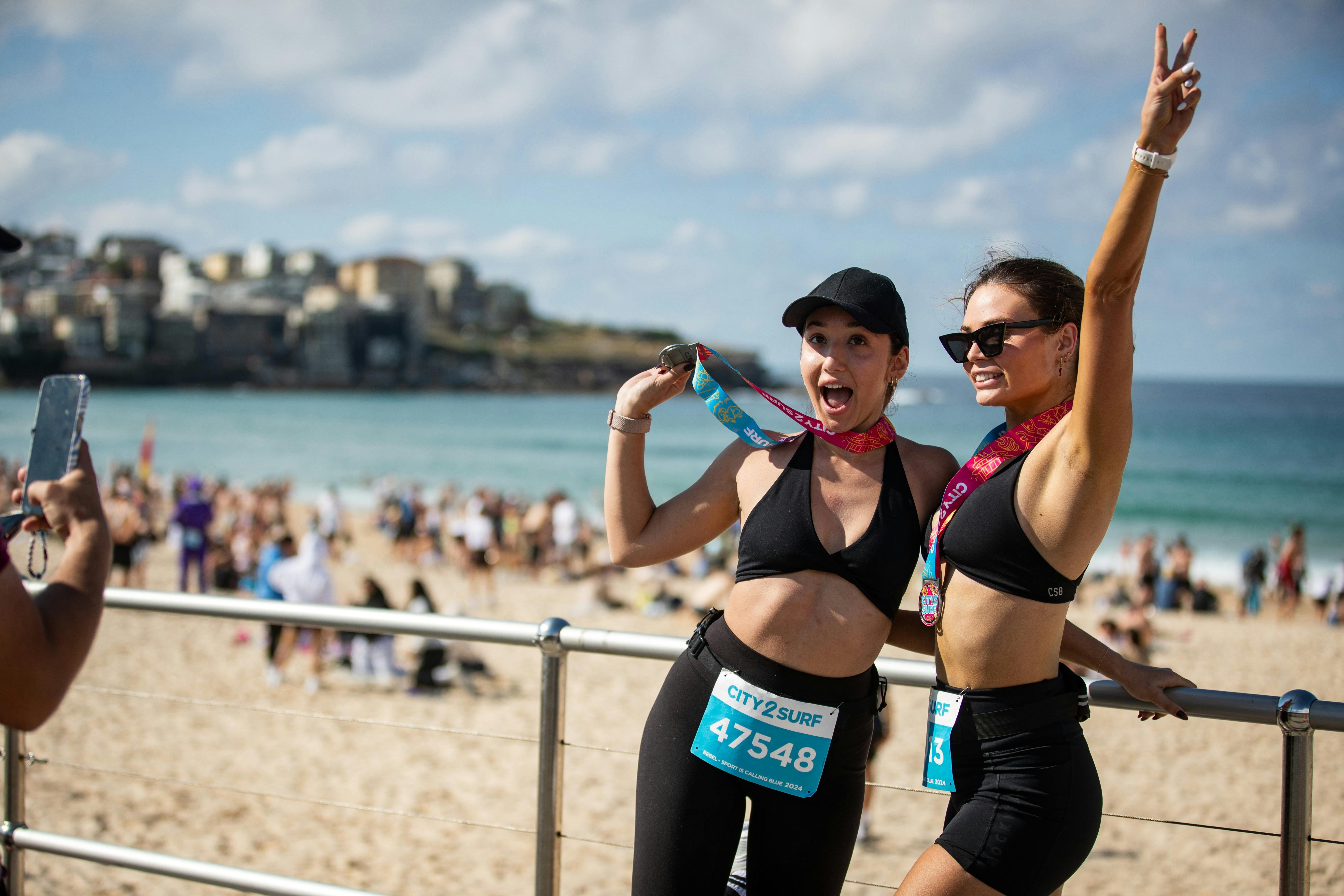Athletes celebrating City2Surf