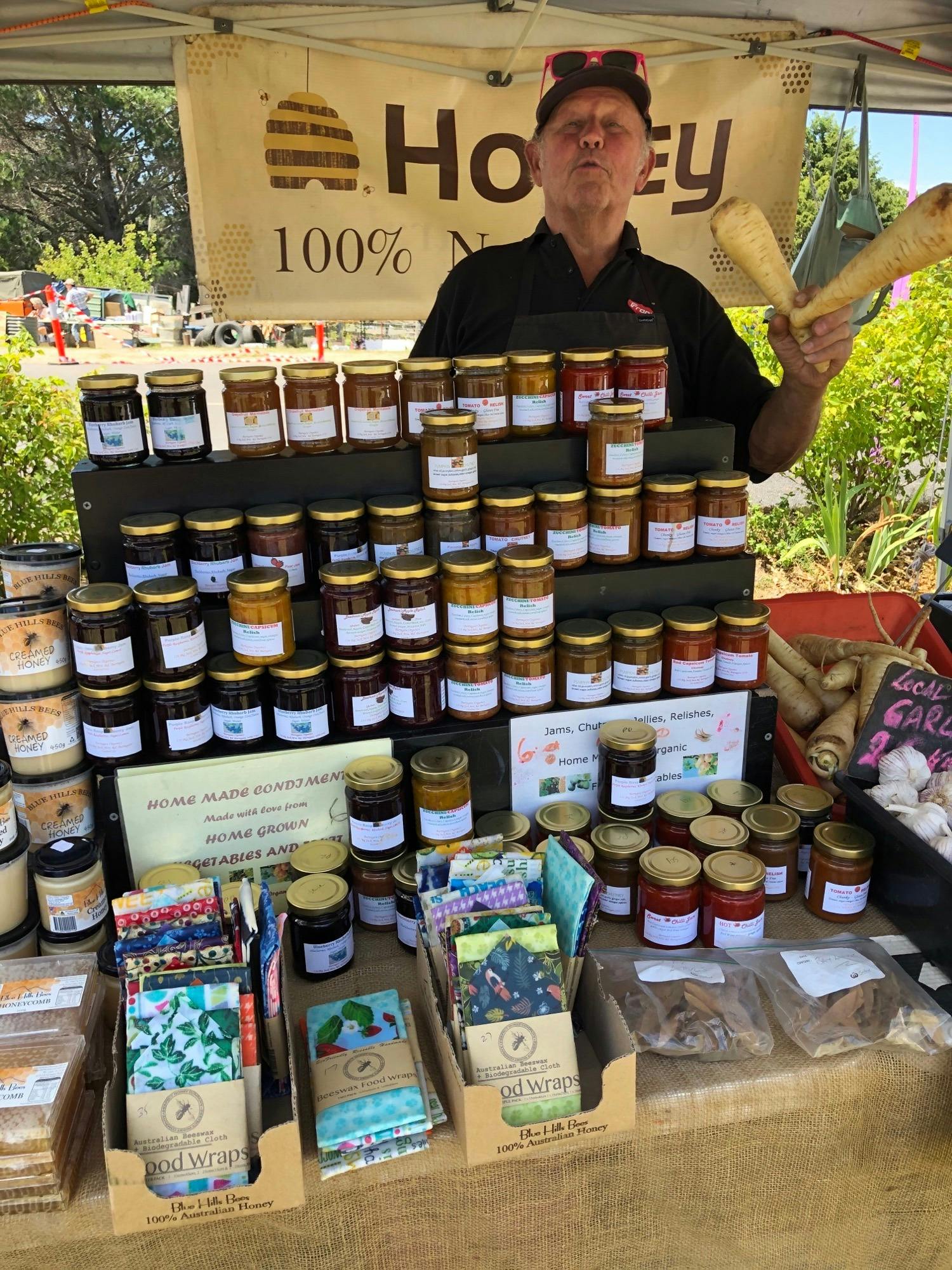 local honey & homemade preserves