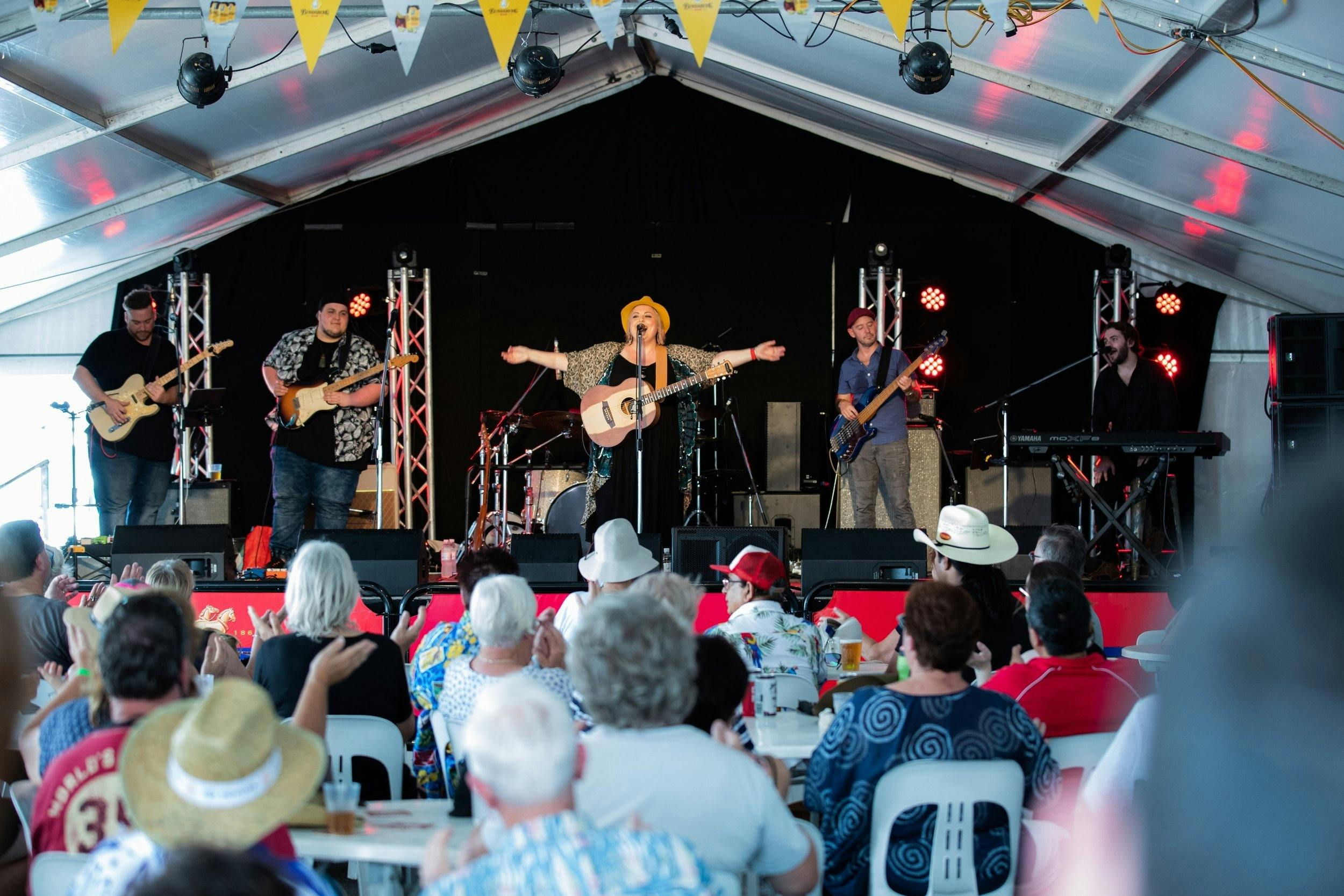 Lyn Bowtell at Family Zone stage.
