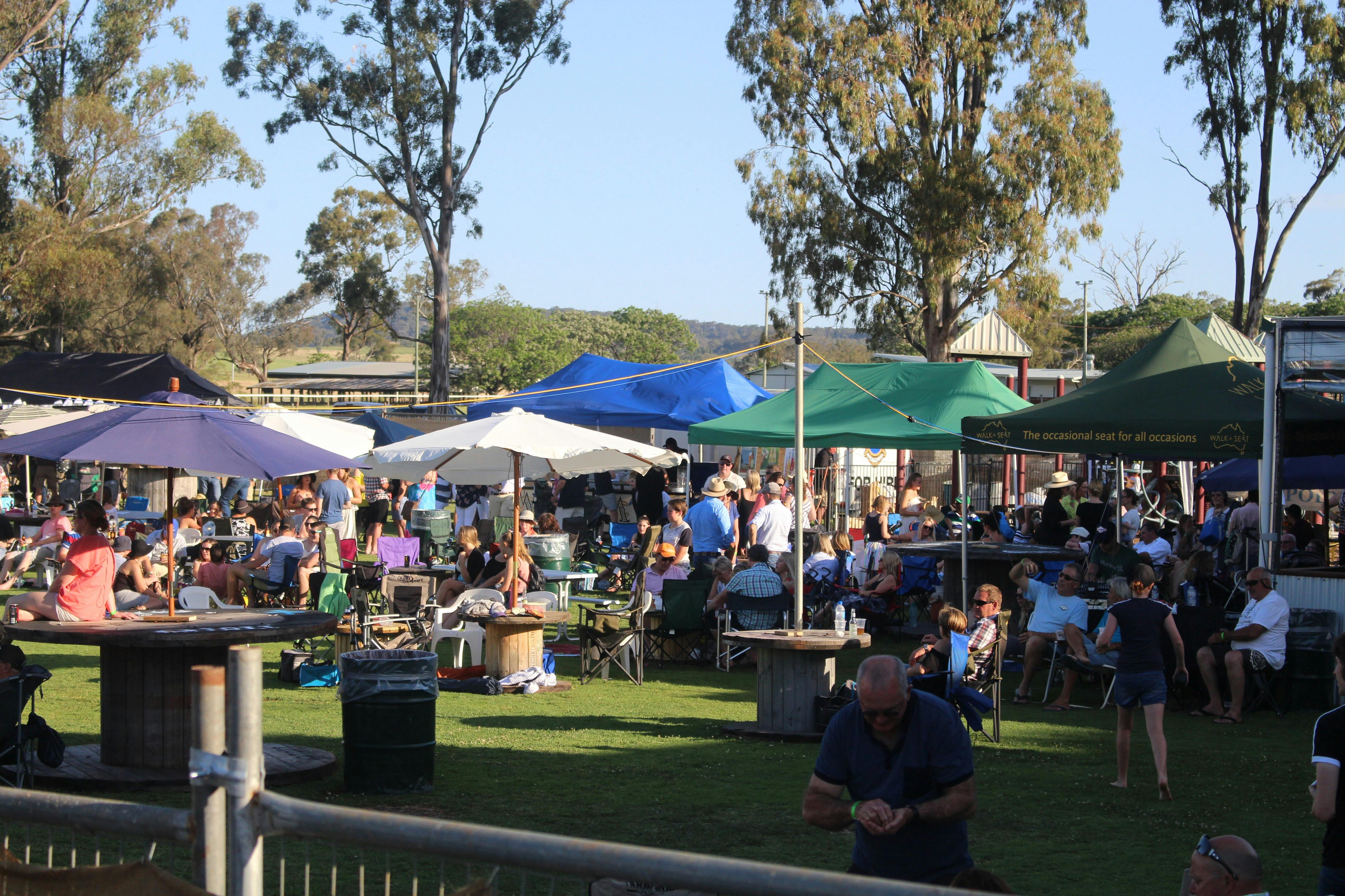 Cold beers, wine, great music, good food and plenty of shade-what more could you want?