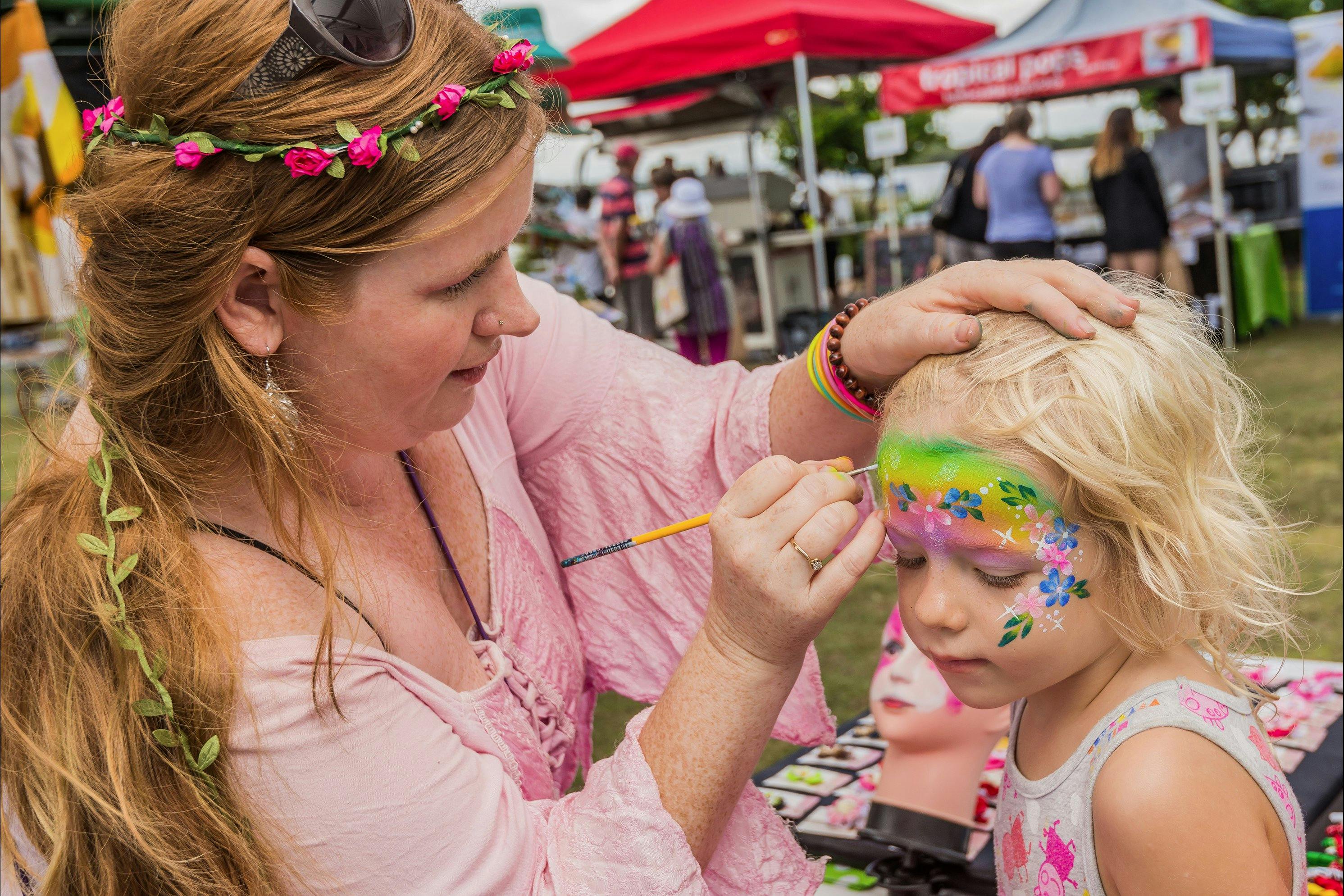 Yamba River Markets face painting