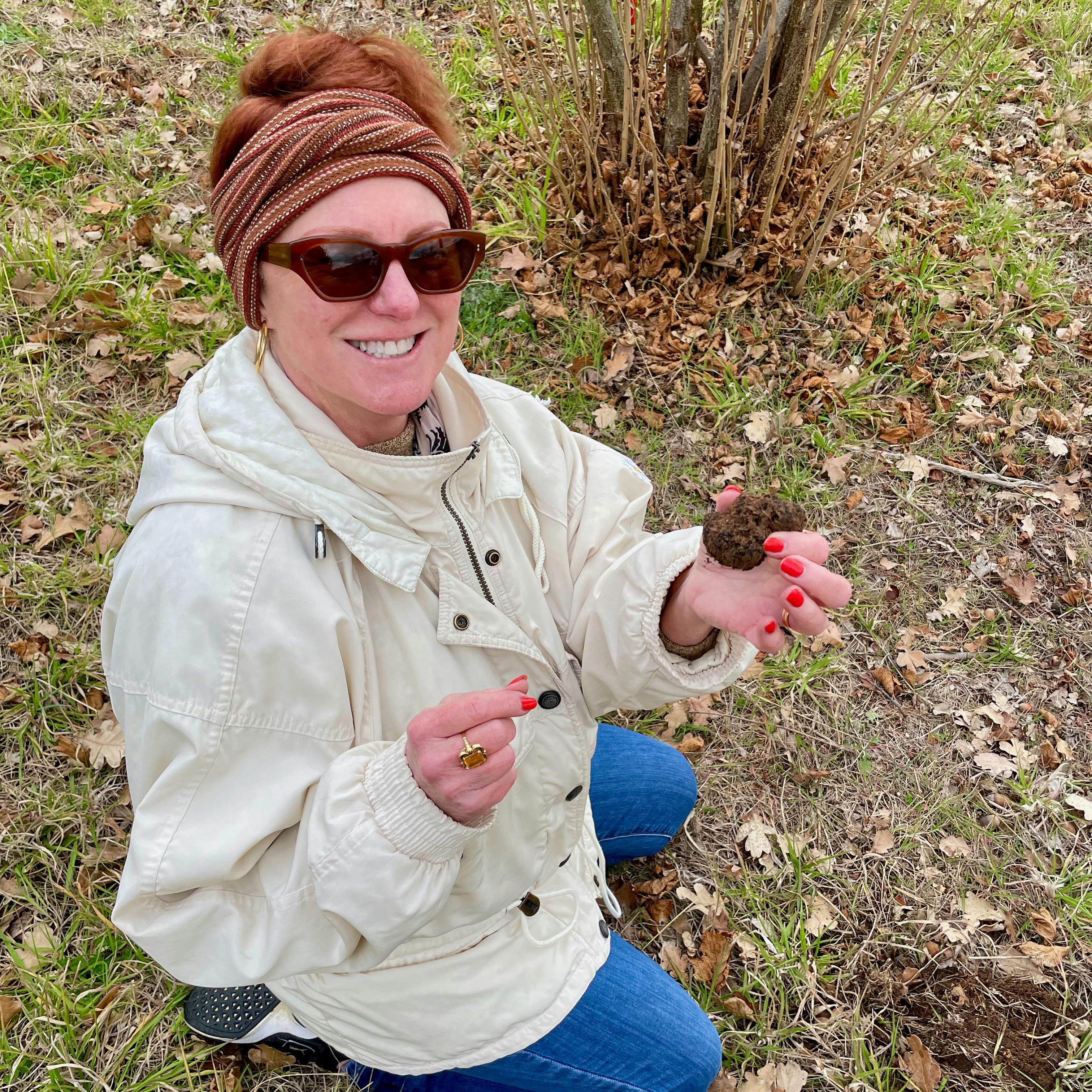 Be Inspired Truffle Hunt Food & Wine Weekend - Roberta Muir with Truffle