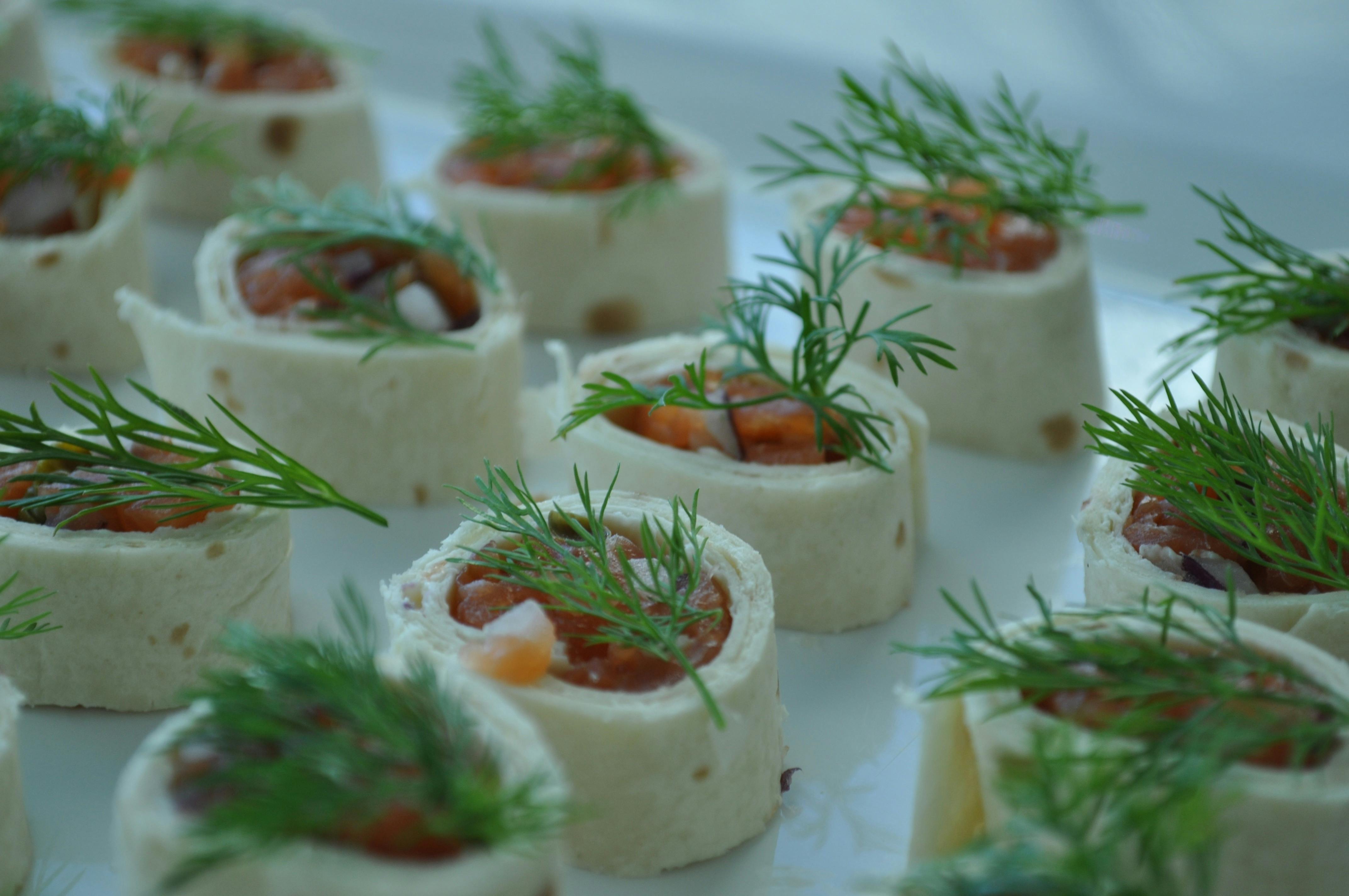 smoked salmon roll-ups - Tasmanian Salmon
