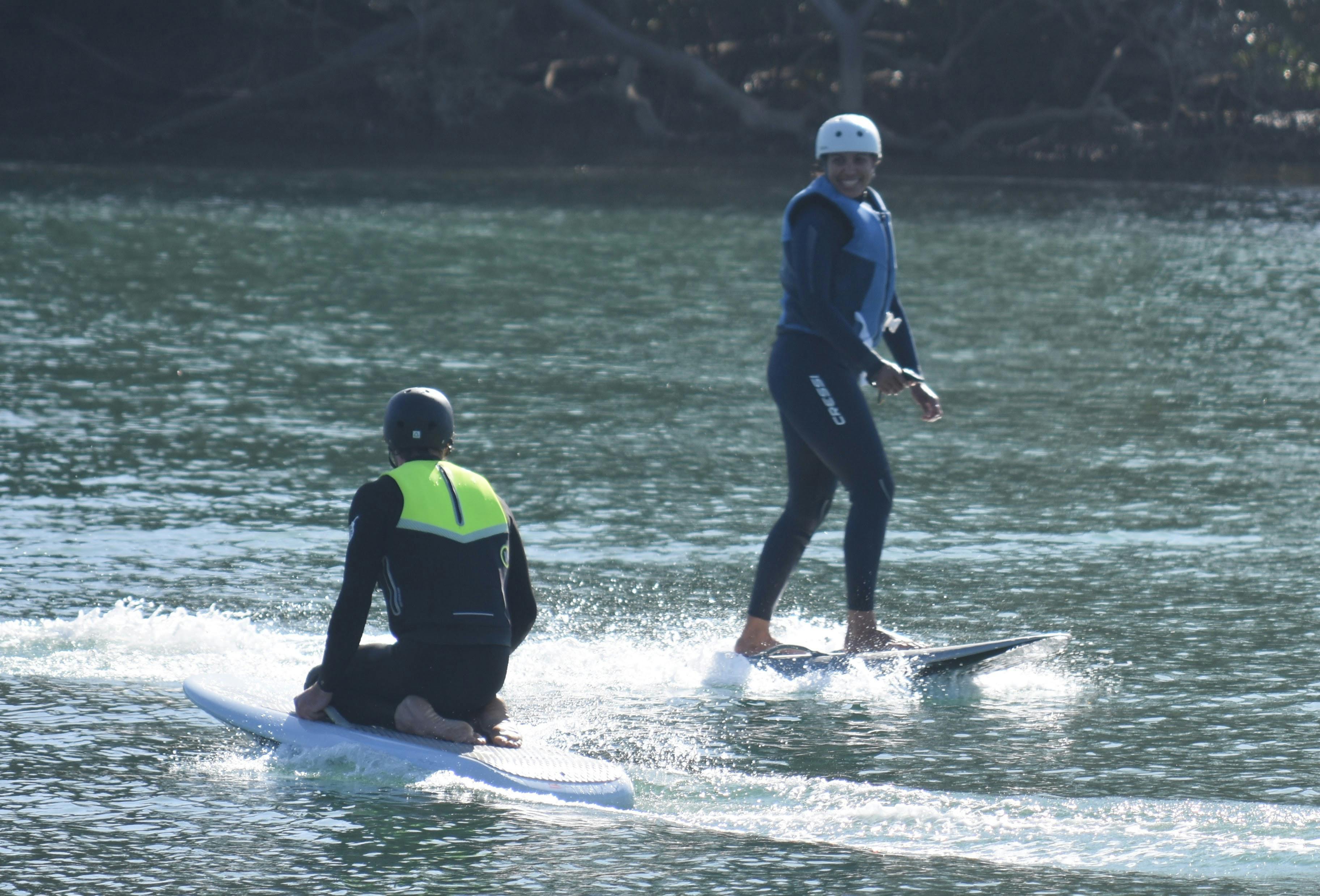 Whether kneeling or standing or laying down efoiling is a ton of fun with Ozfoiling