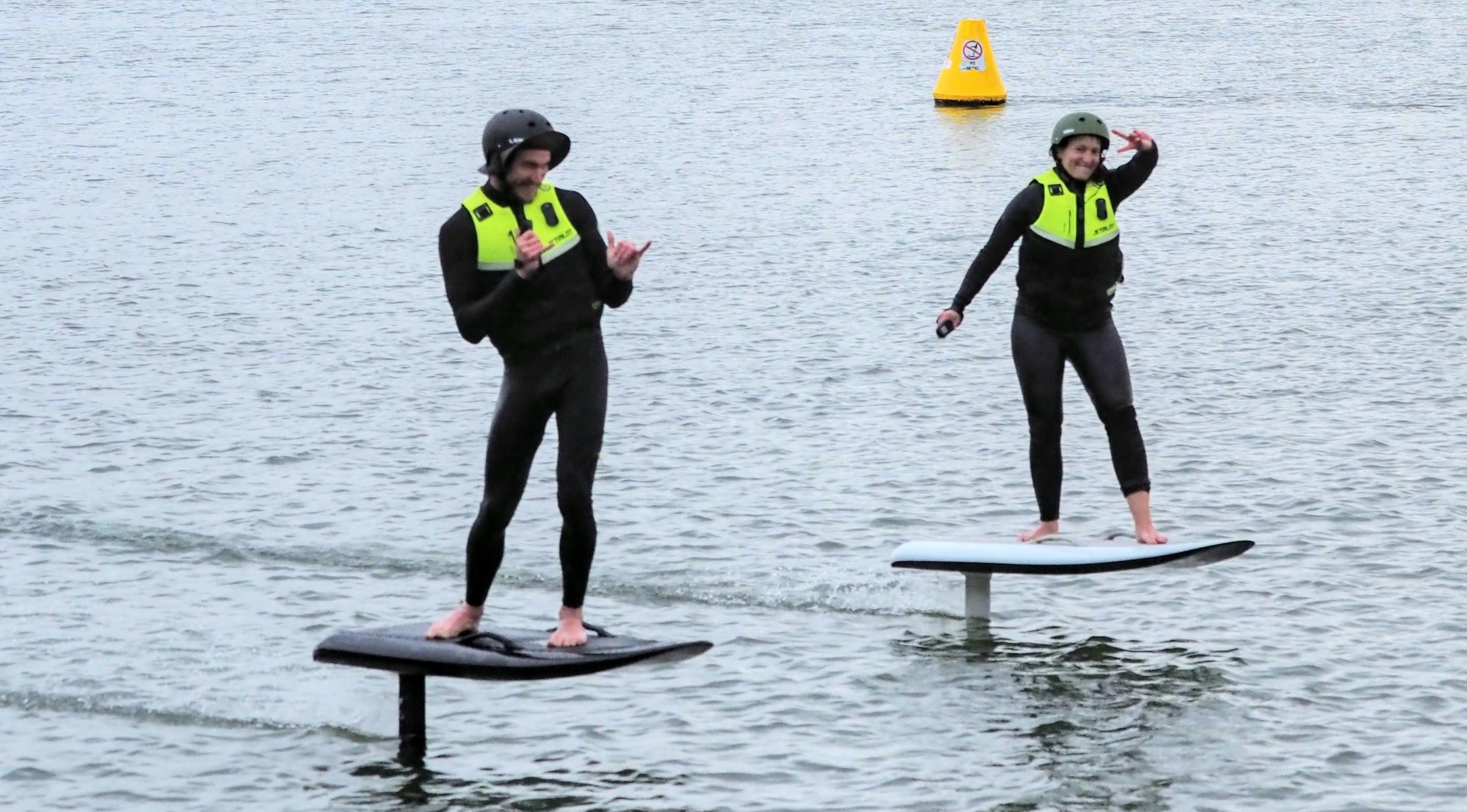Ozfoiling lesson with Jimmy & Shiri, enjoying their magic carpet ride.