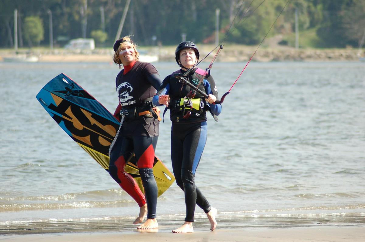 kiteboard, wakeboard, waterspouts and kitesurfing at The Kite Bus