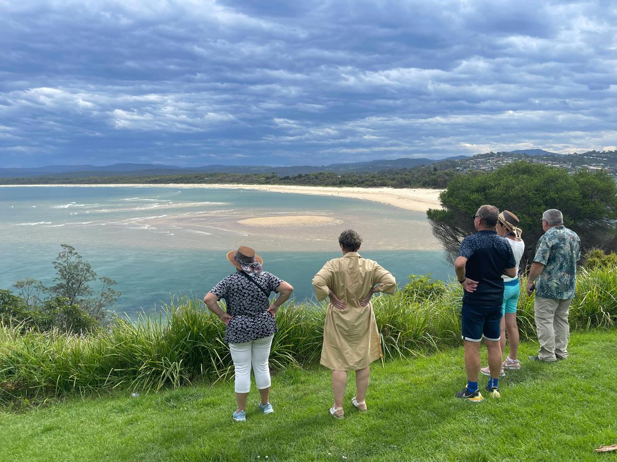 Tour Clients at Bar Beach