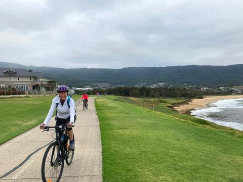 Enjoying a spectacular day cycling the NSW South Coast.