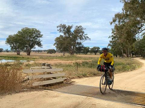 Crossing a small bridge on the route between Mendooran and Dunedoo.