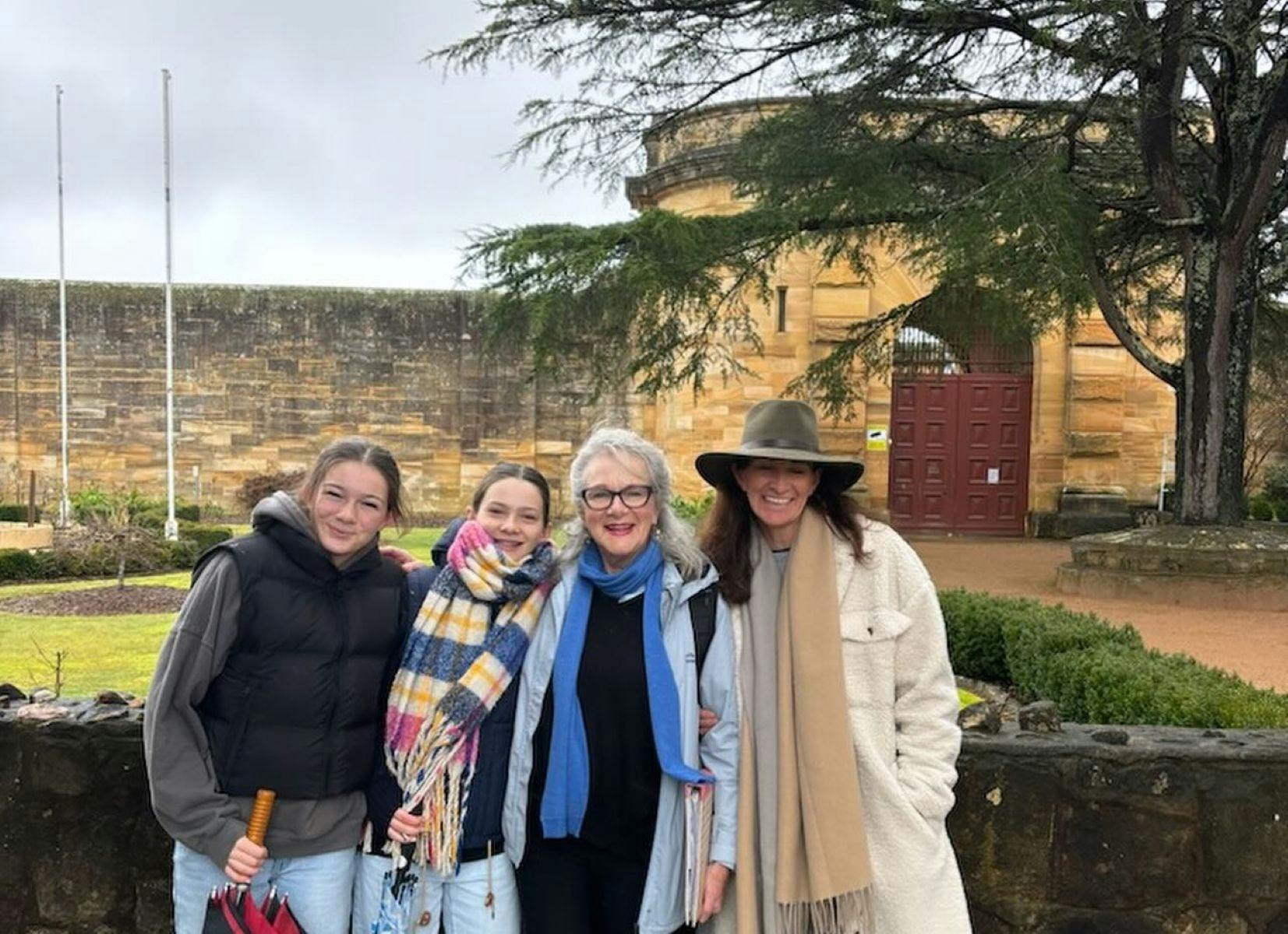 participants outside gaol in Berrima