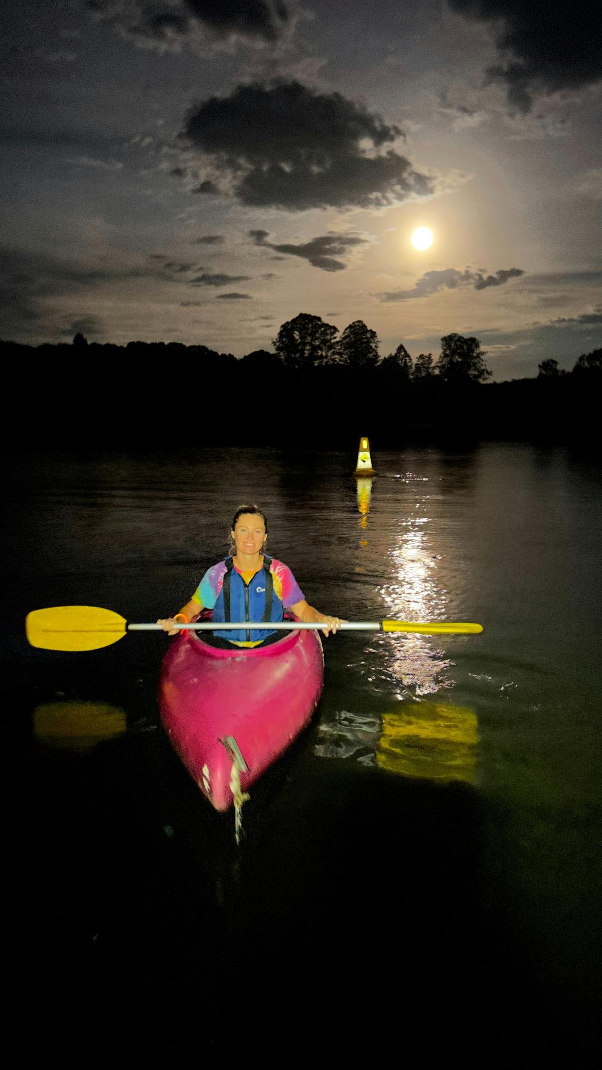 Going solo - a private tour under the Full Moon with Bellingen Canoe Adventures