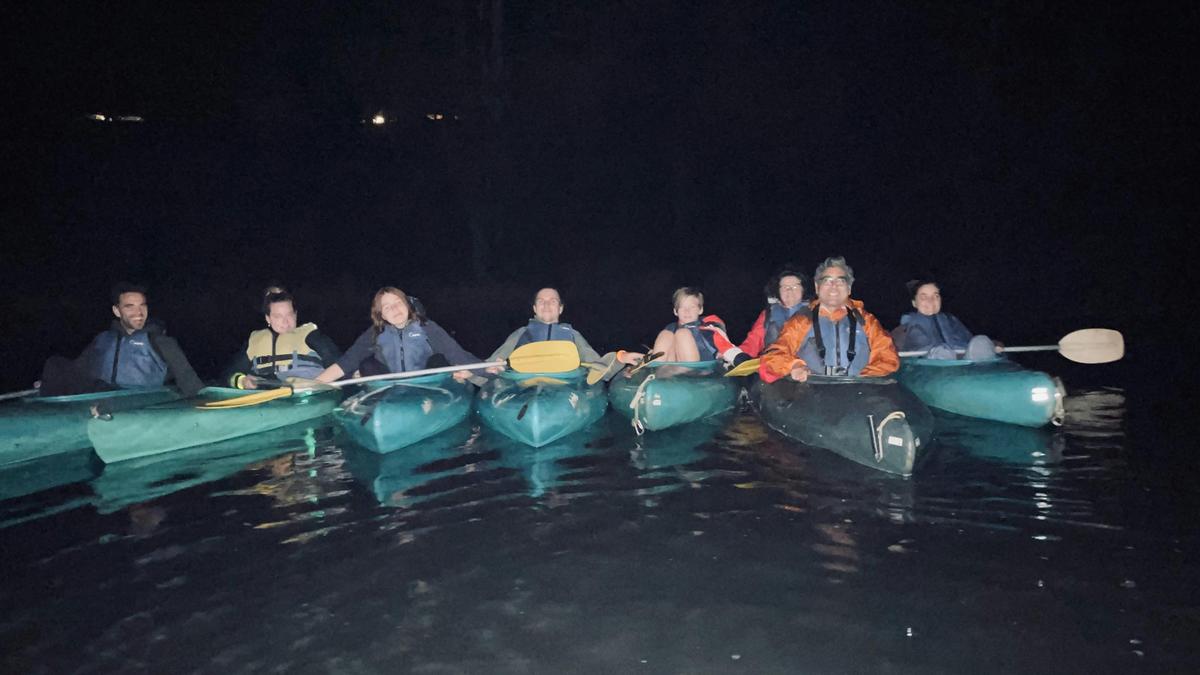 Celebrate a friends birthday - paddling with Bellingen Canoe Adventures under a Full Moon
