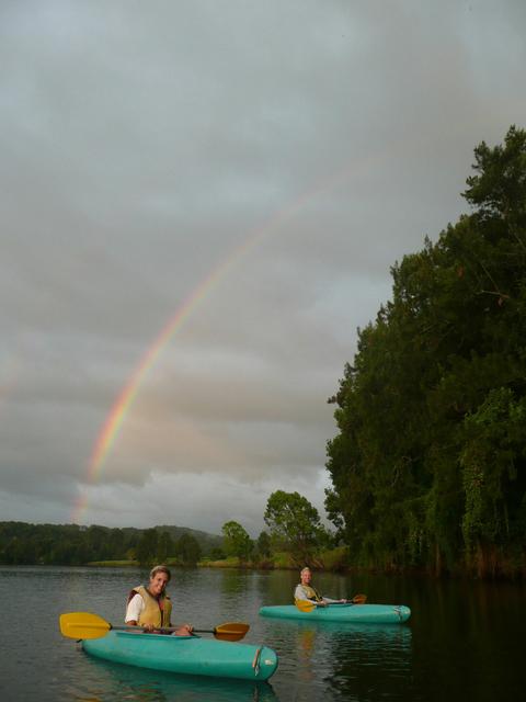 Romance on the river as the sun sets with Bellingen Canoe Adventures