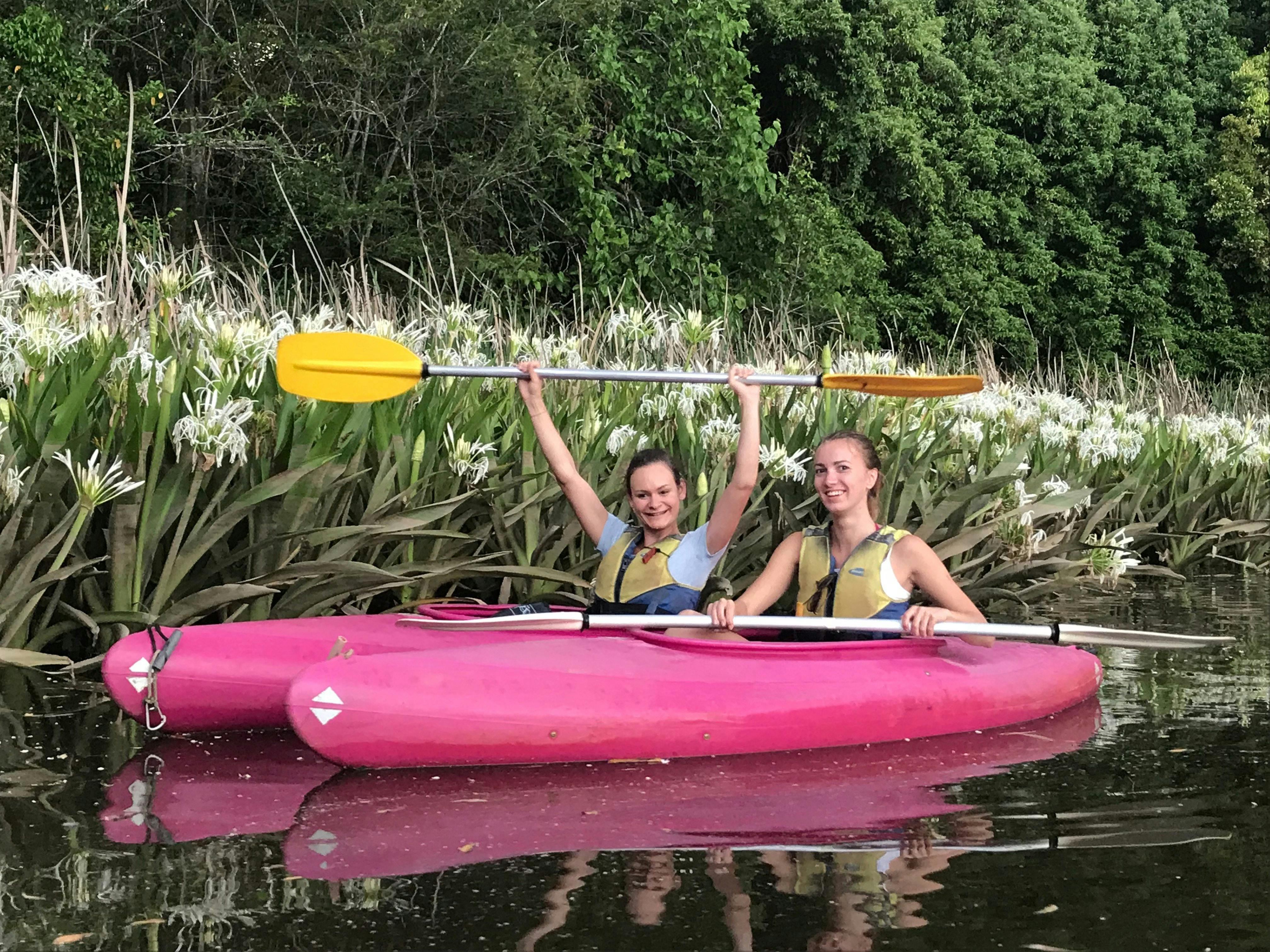 Fancy a paddle through the fragrant November lillies with Bellingen Canoe Adventures