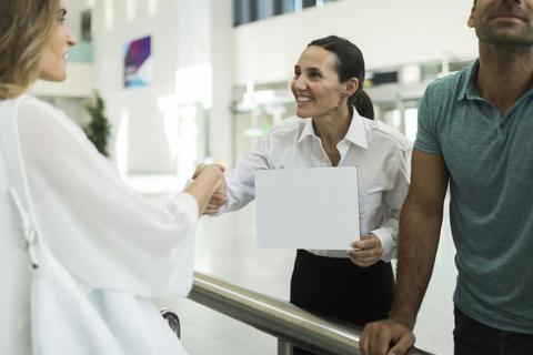 Friendly Greeting at Airport