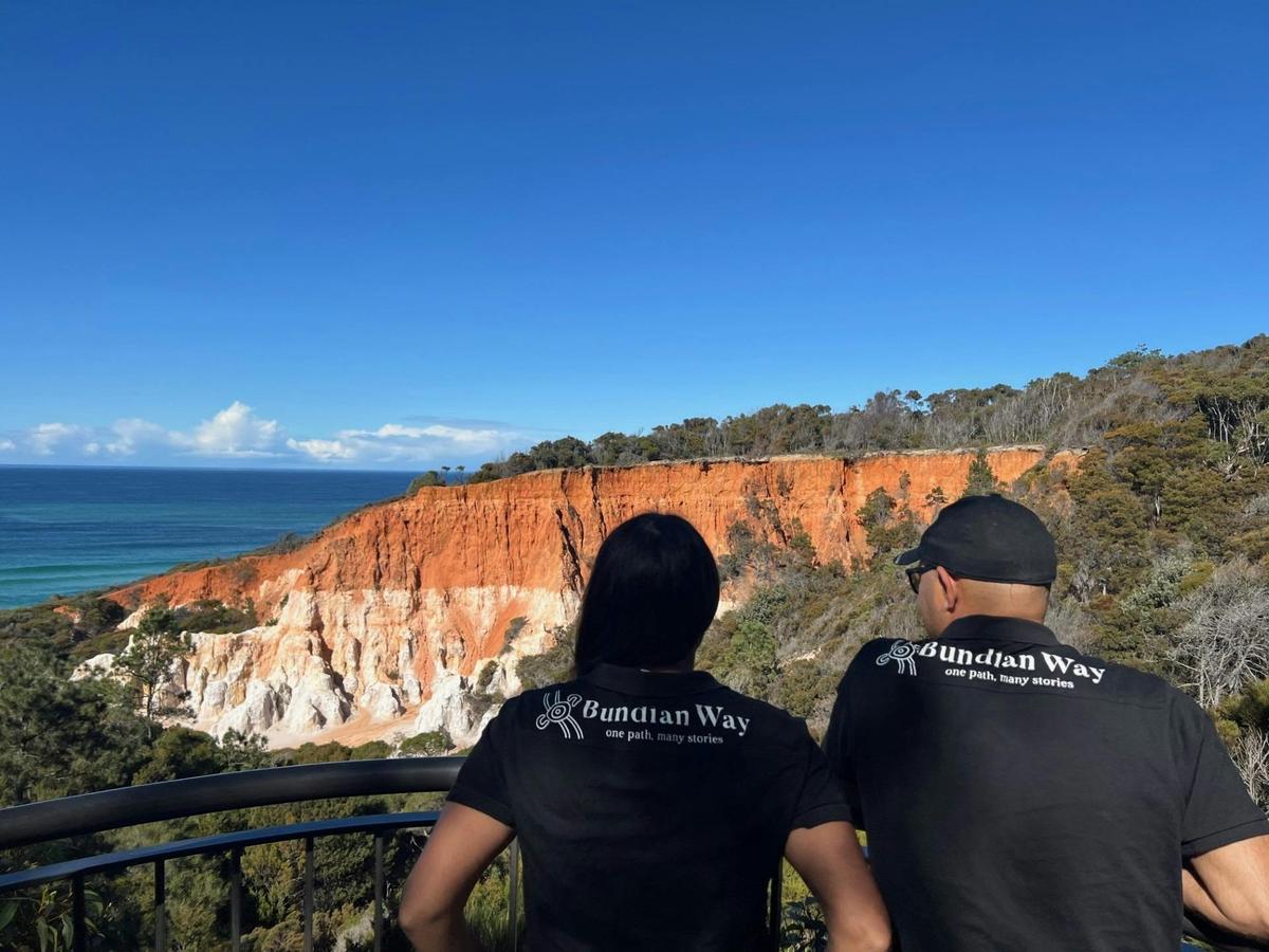 Tour Guides Terry Hayes and Alkira Aldridge