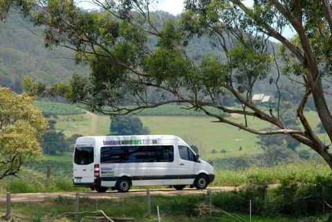 Driving through the Hunter Valley in comfort