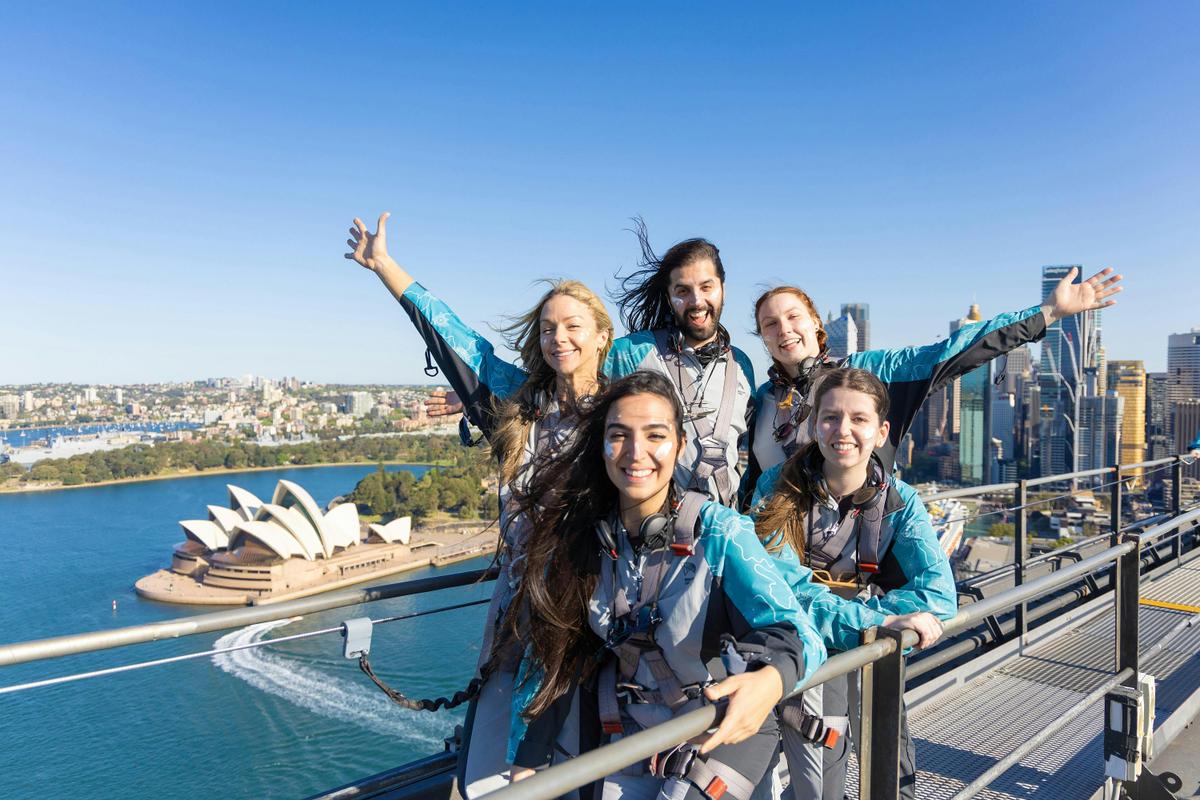 Group Climbing the Sydney Harbour Bridge, BridgeClimb