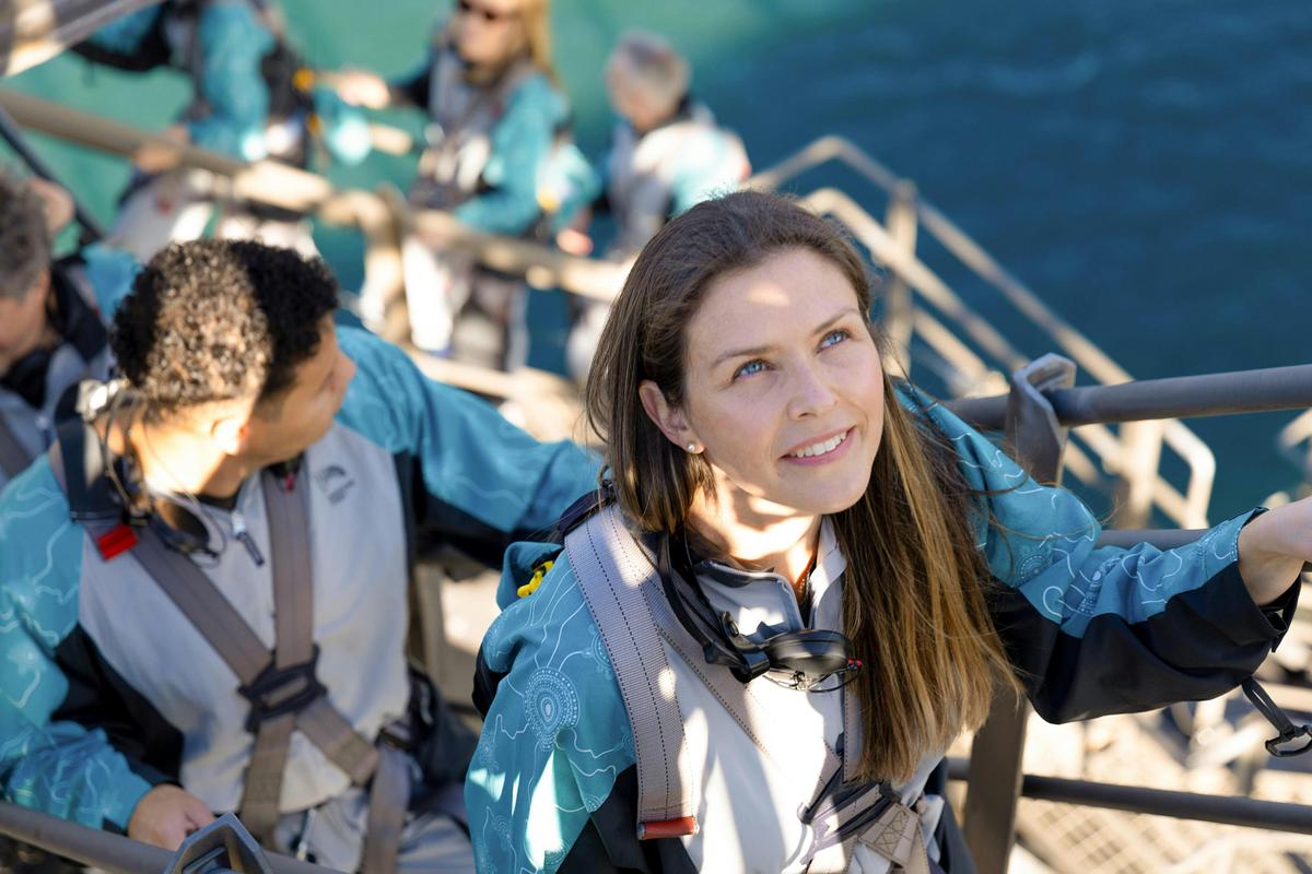 Climbers at the Summit of the Sydney Harbour Bridge, BridgeClimb