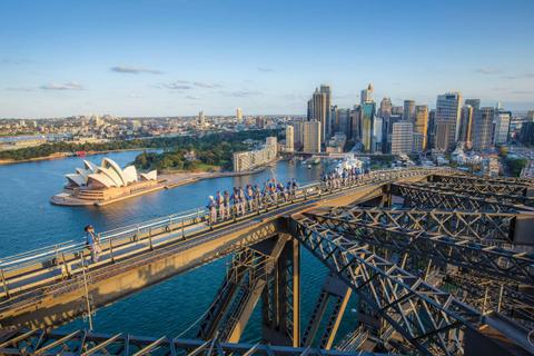 Climb the upper arch of the iconic Sydney Harbour Bridge on a BridgeClimb Summit Climb