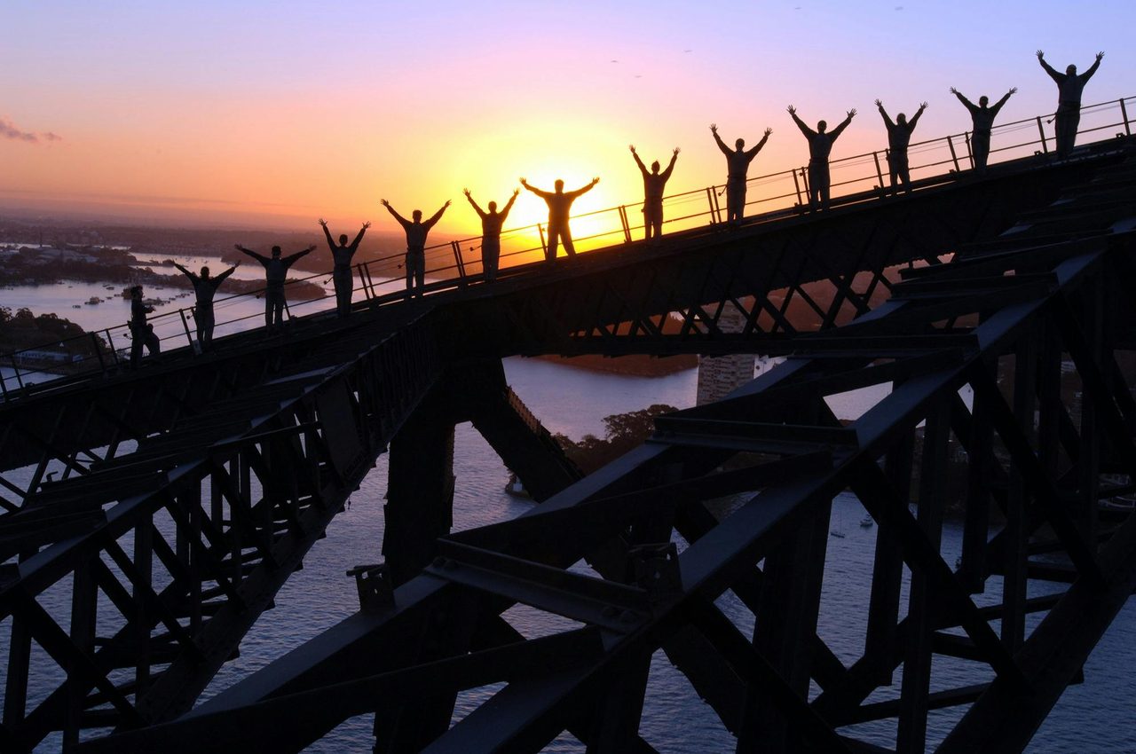 BridgeClimb at Dawn, through the Day, at Twilight of Night