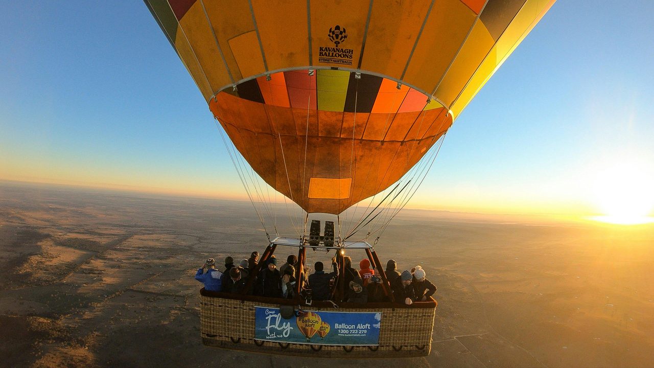 In flight over Mudgee