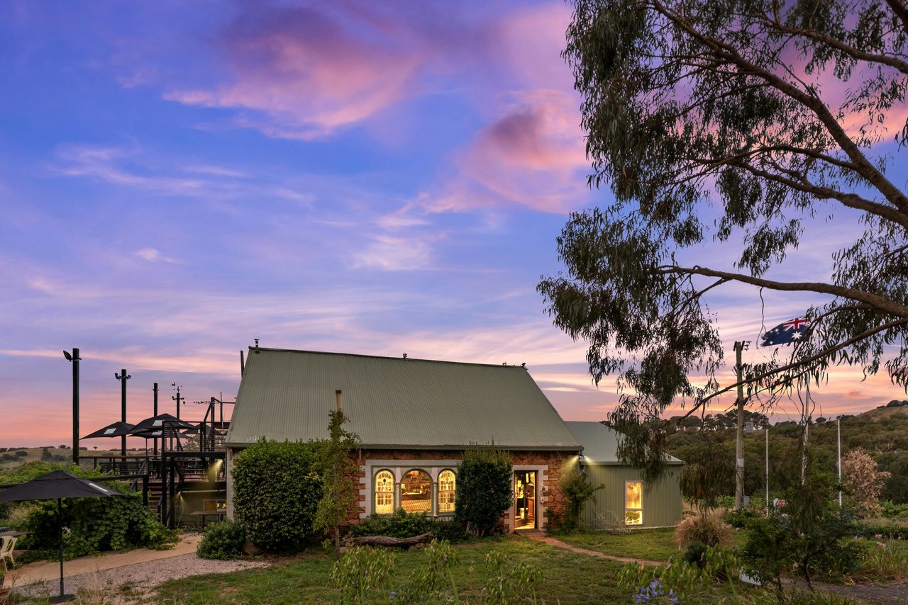 Cellar door in the evening