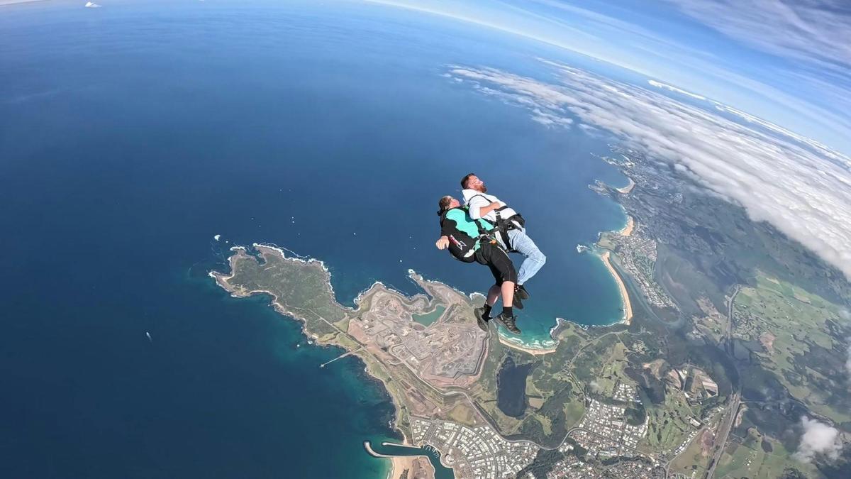 Skydive over Bushrangers Bay