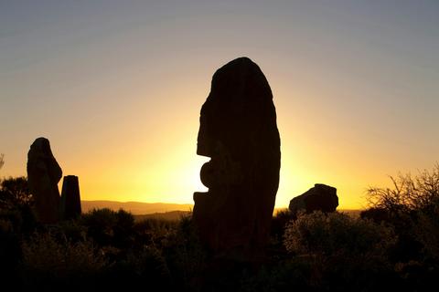 Sunset at the Sculptures