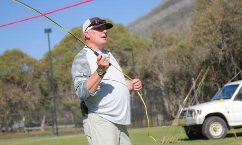 Craig Daly instructing at a casting lesson