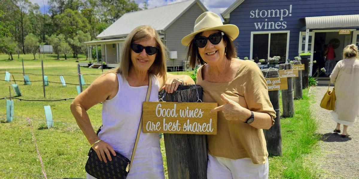 Wine tasting at Stomp Wines