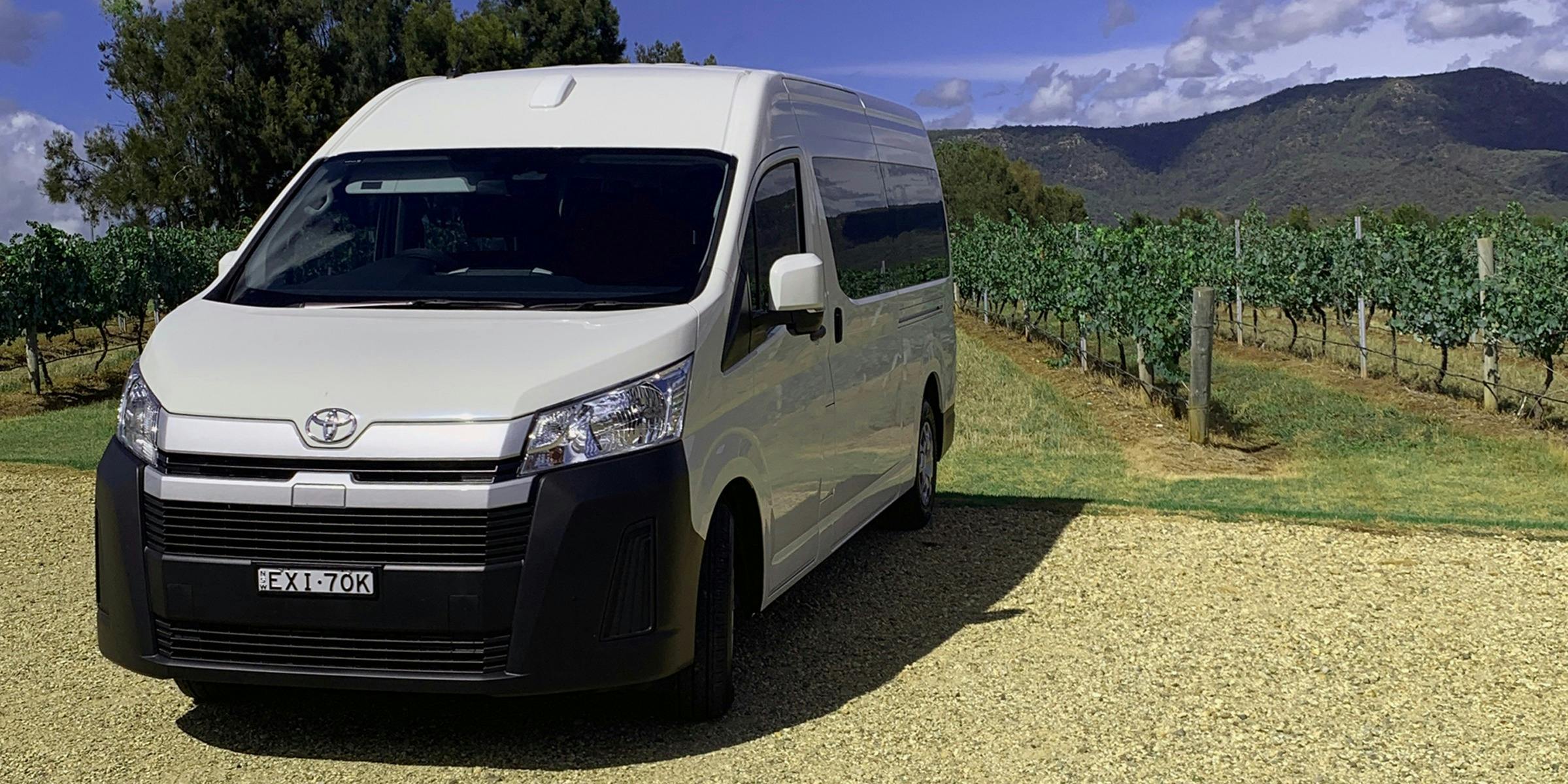 Tour Bus in the Vinyards