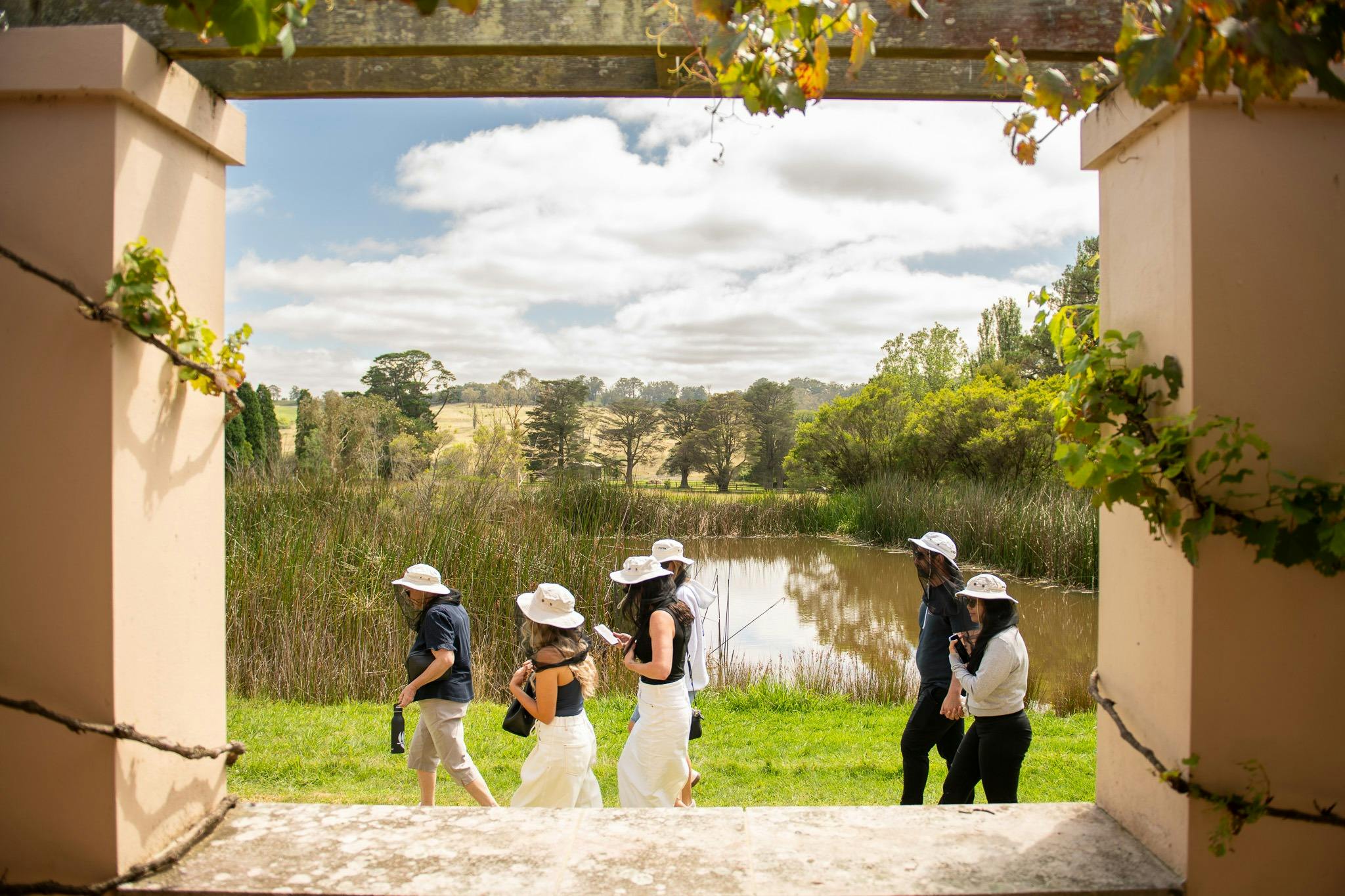 Heading down to meet the bees!