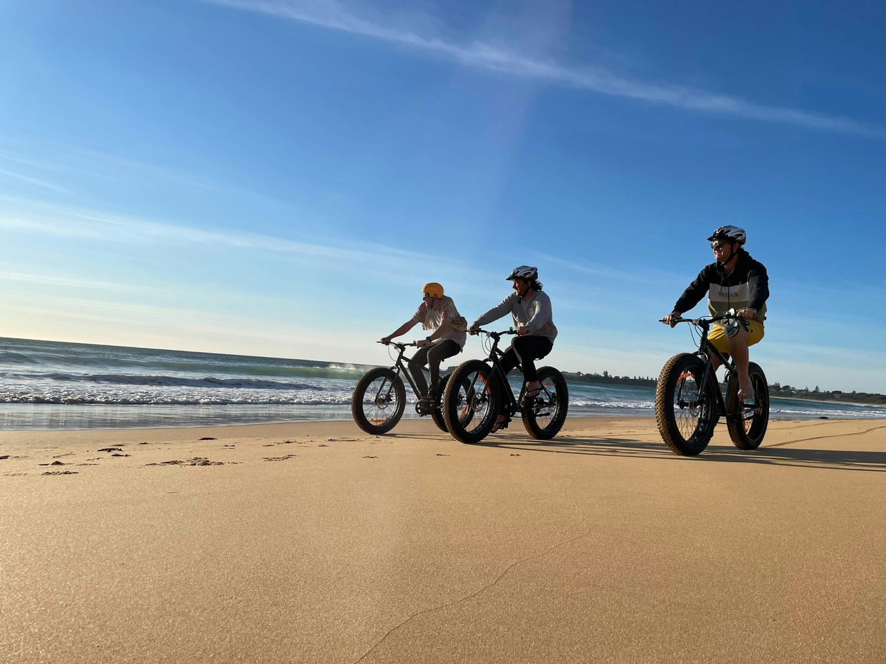 Fat-tyre bike beach tour riding