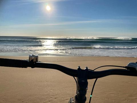 Explore the beach from a new perspective on the back of a fat bike!