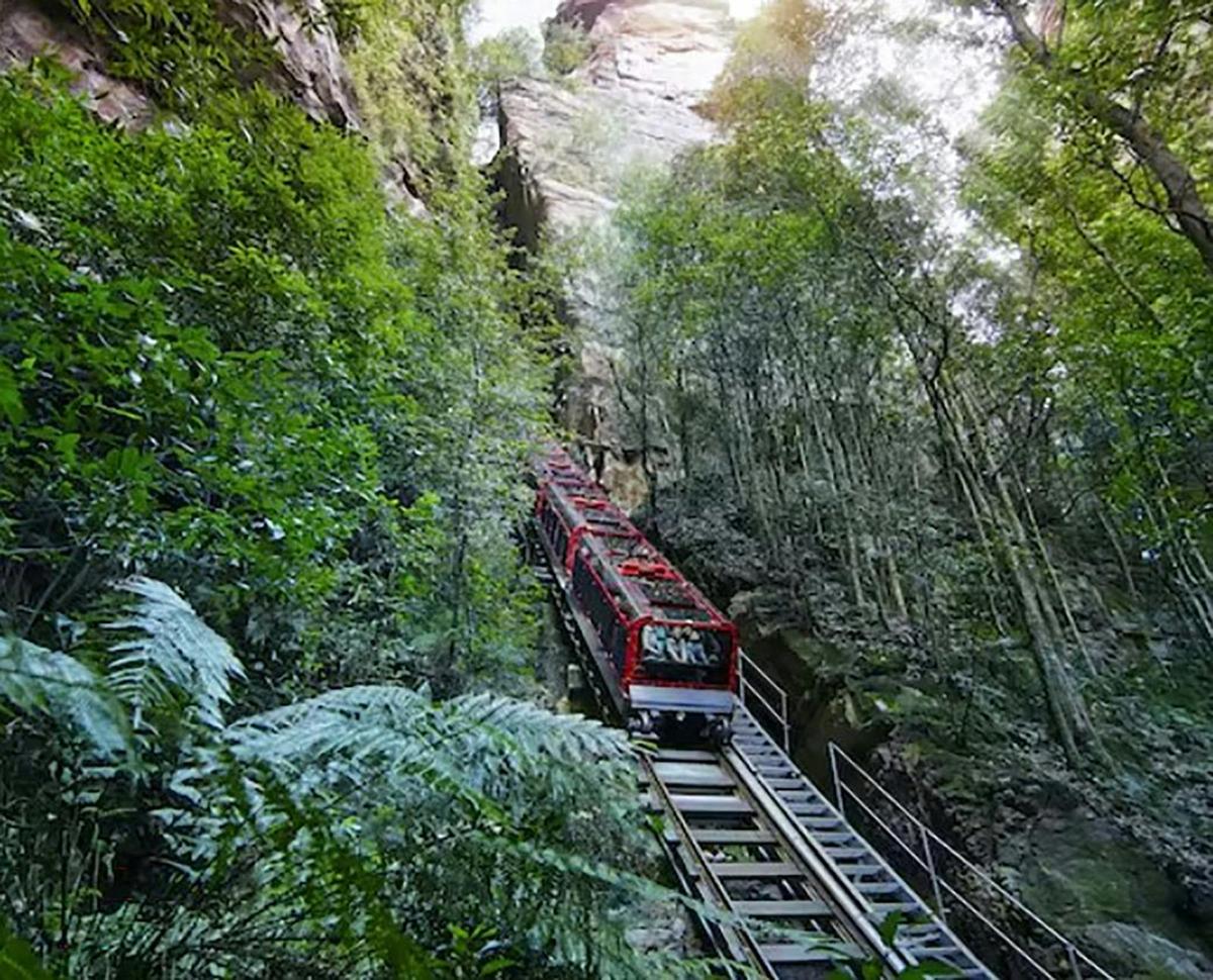 Scenic World riding the worlds steepest incline railway