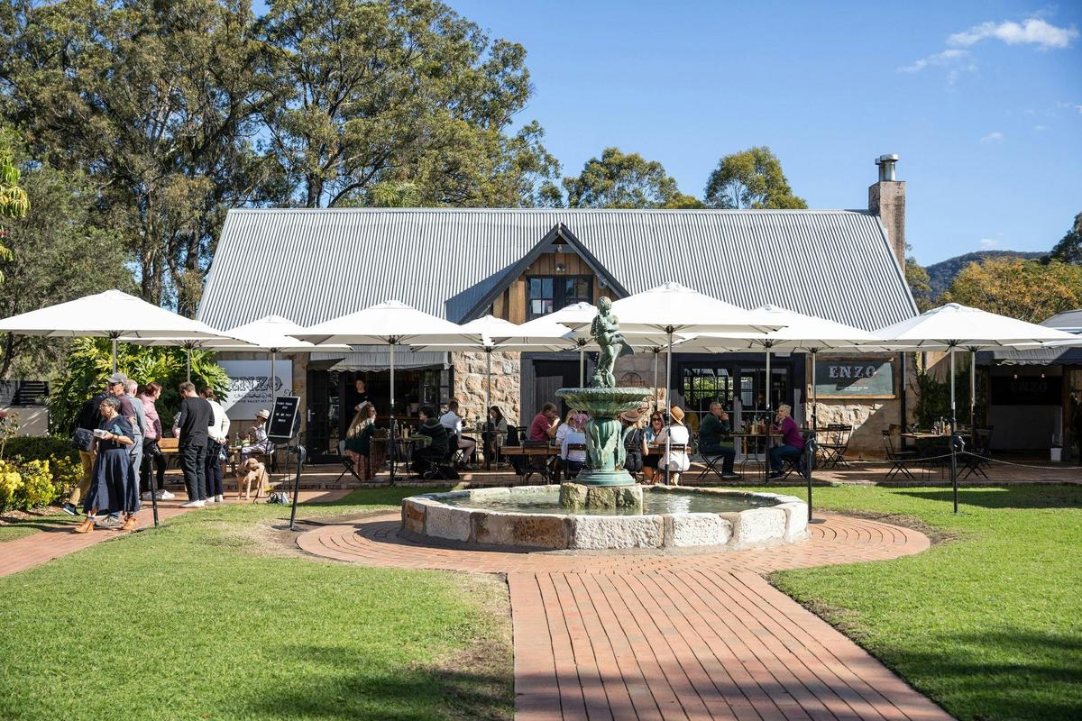 Enjoy an indulgant gourmet lunch in a tuscan inspired courtyard