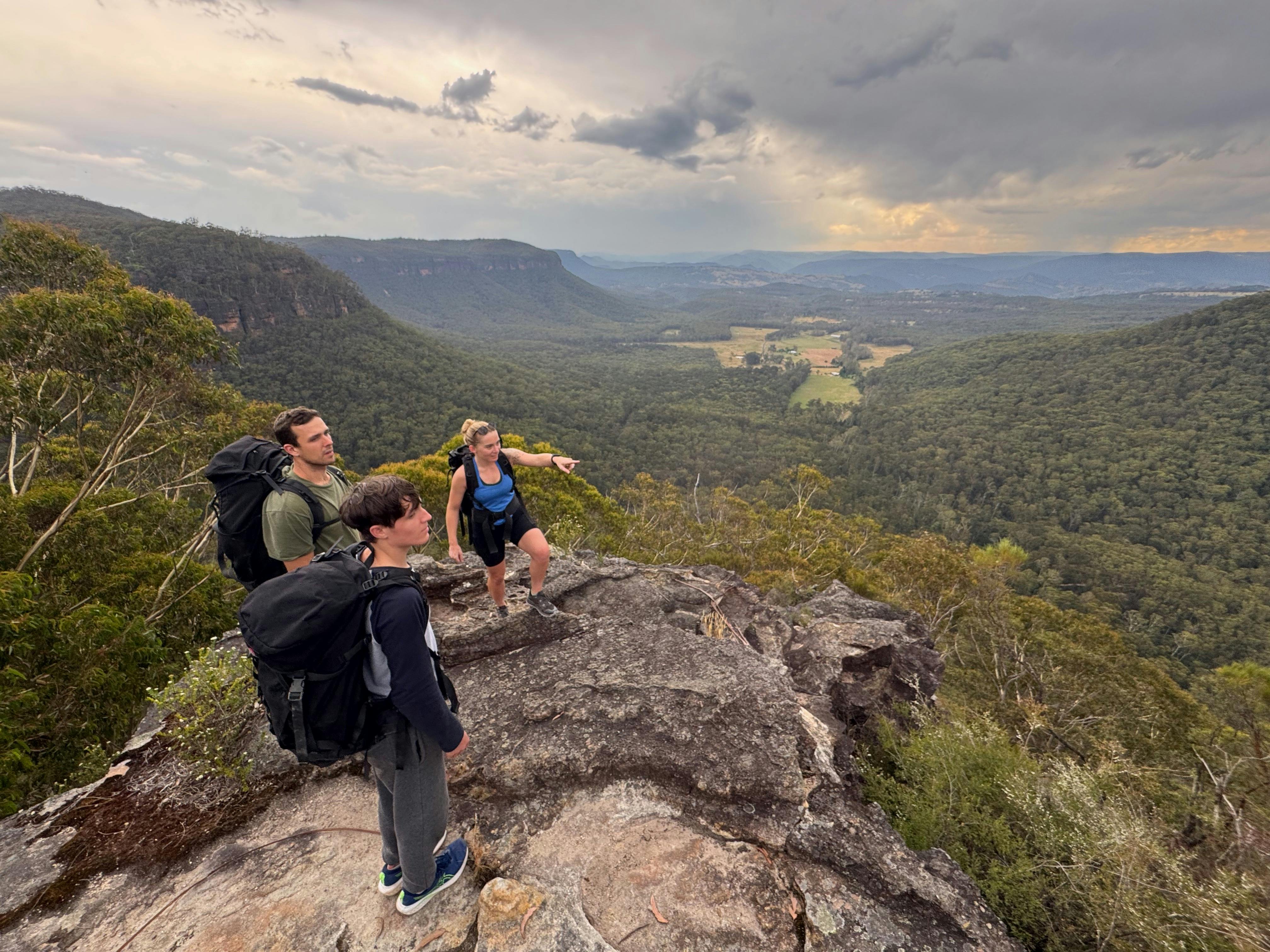 Happy Climbers walking back to teh acrs at the end of a days climbing