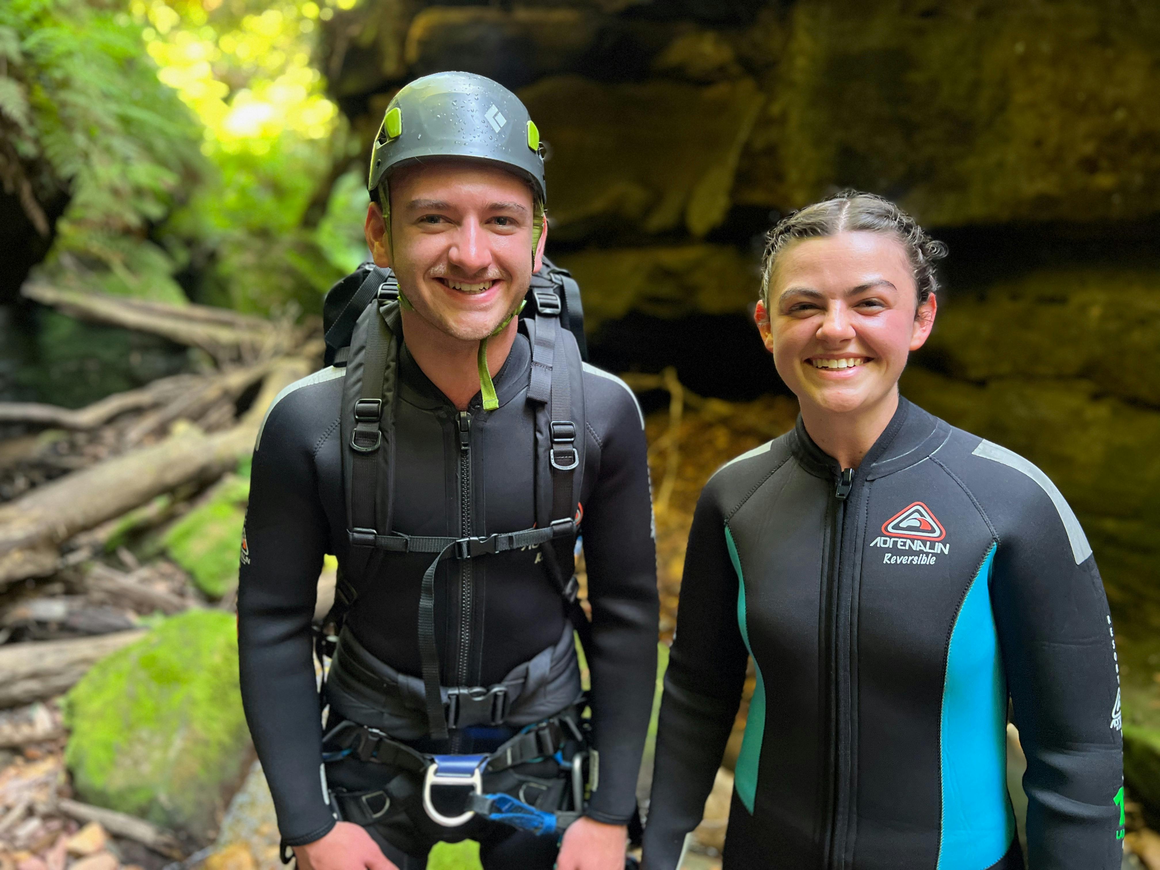 Happy Canyoners getting ready for a guided adventure