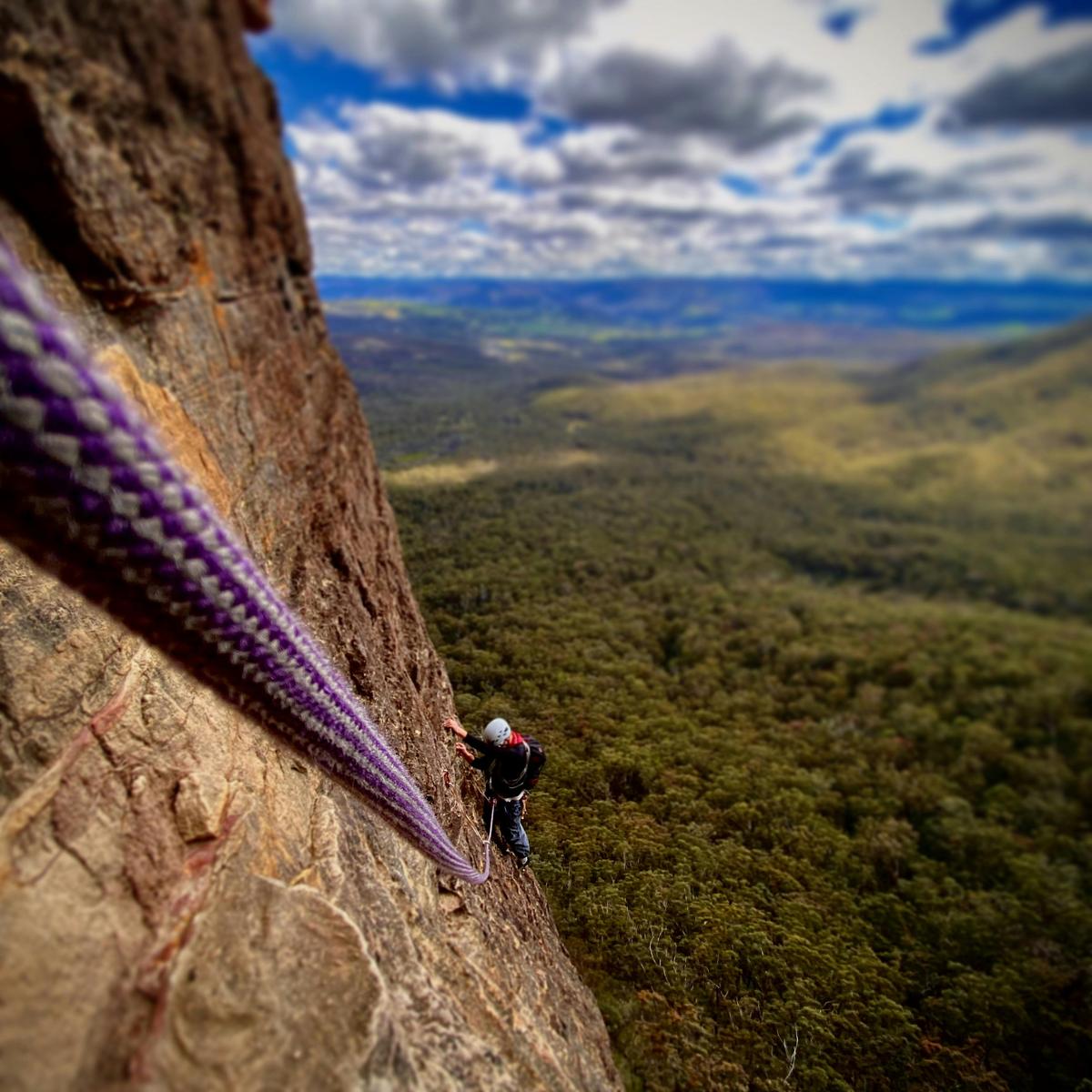 Climbing up out of the valley