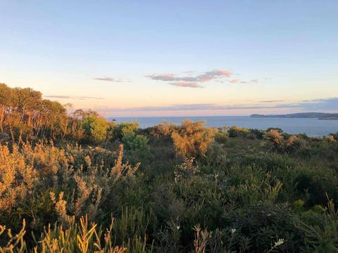 Stunning views back to Sydney