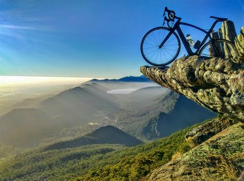 Bike with Southern Highlands background