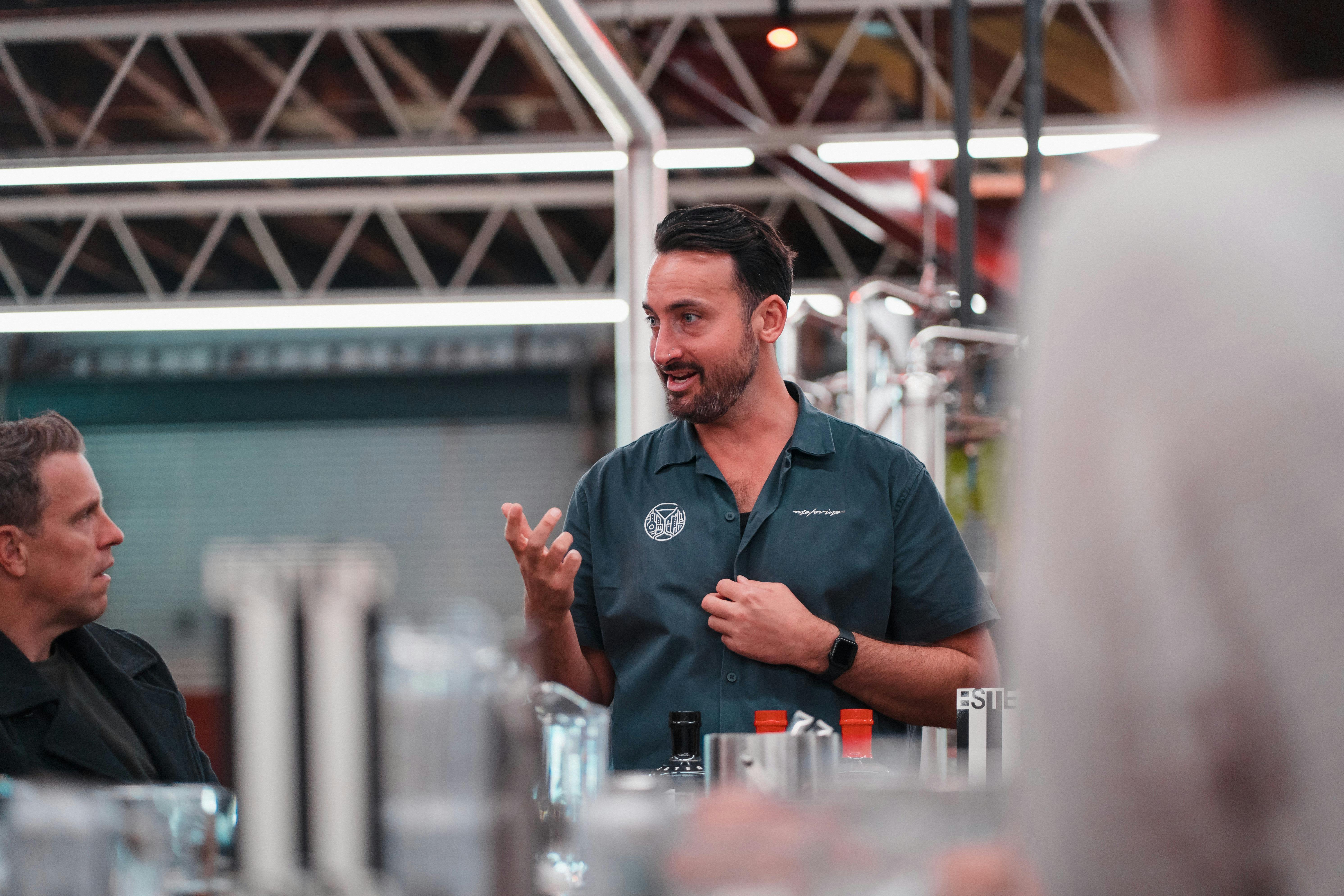 Leon hosting at Ester Spirits