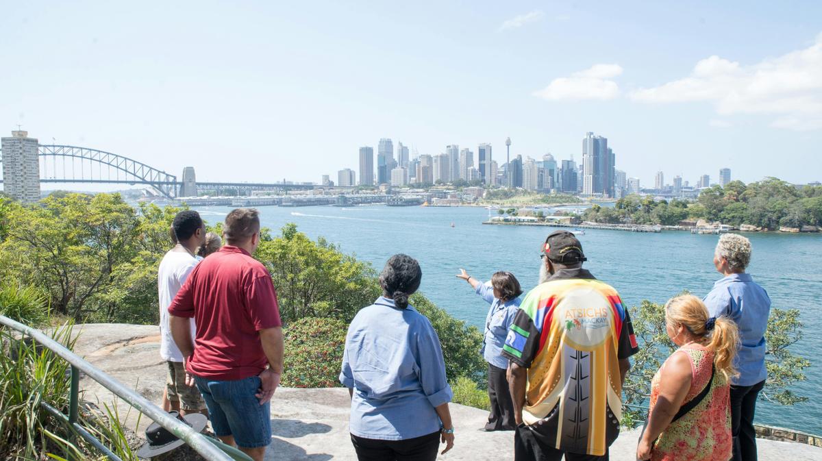 hearing about Aboriginal perspectives of Sydney harbour